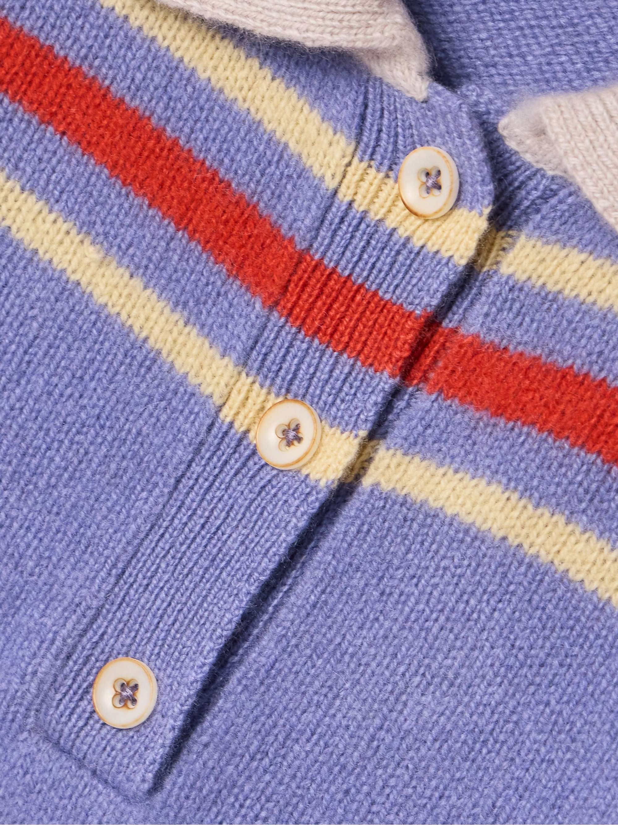 Chaos striped cashmere polo sweater view