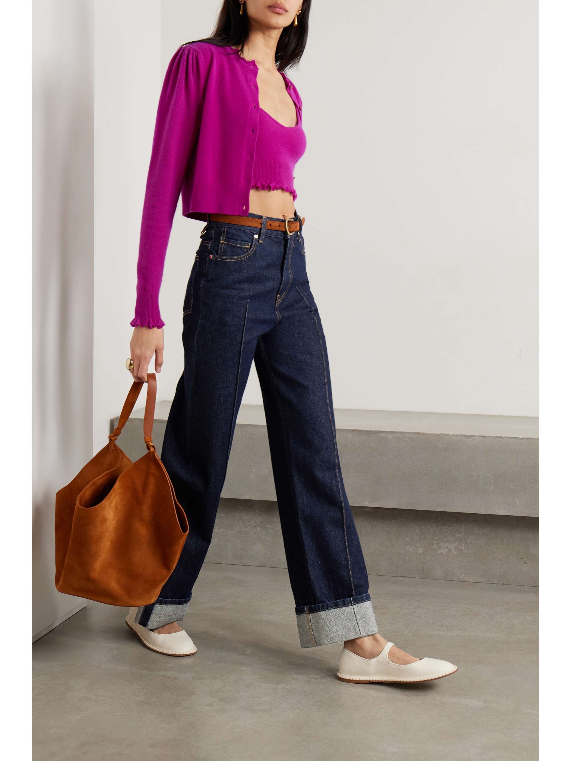 The Genevieve high-rise wide-leg jeans view