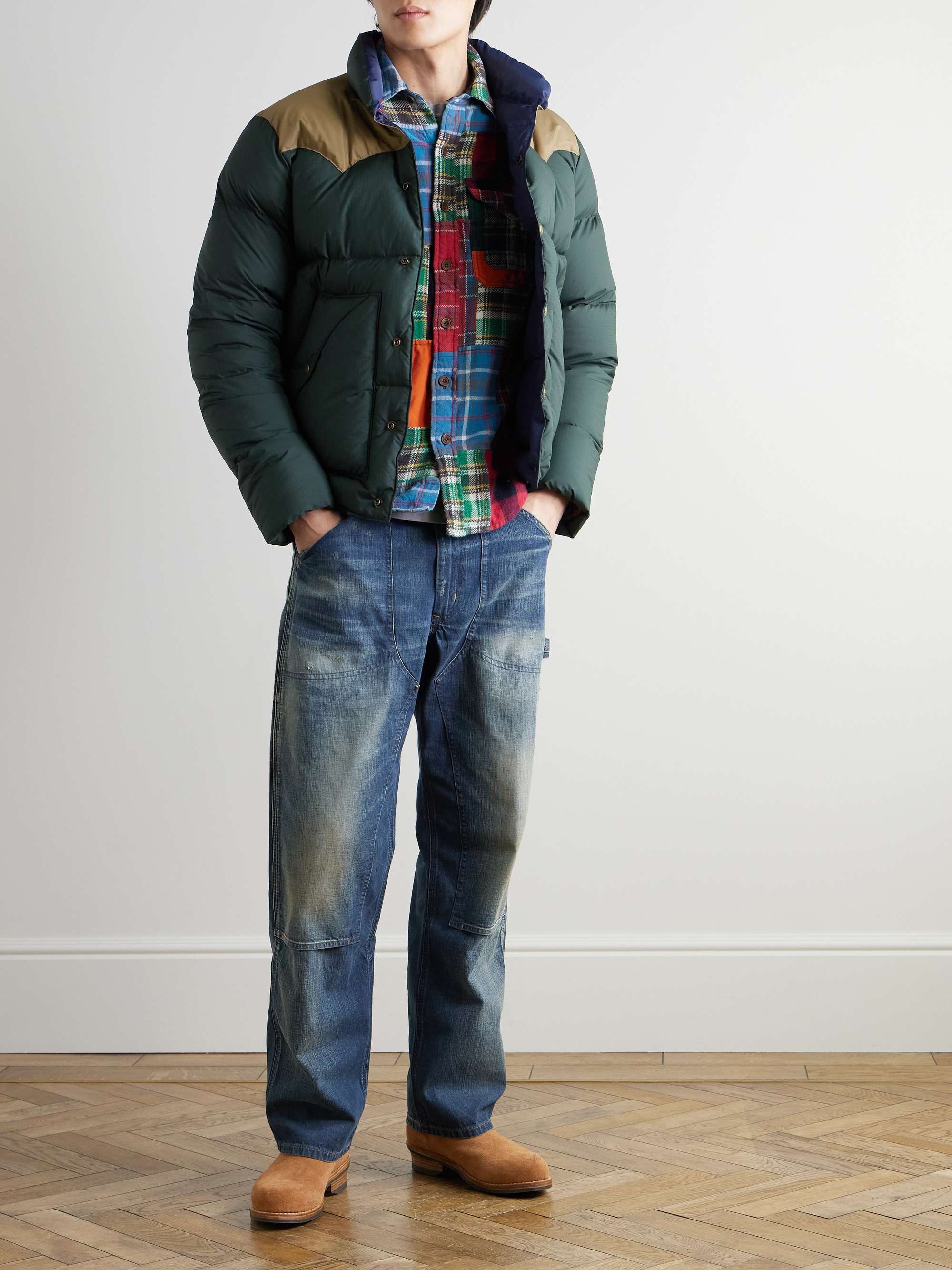 Polo Country Shell-Trimmed Quilted Recycled-Ripstop Jacket view