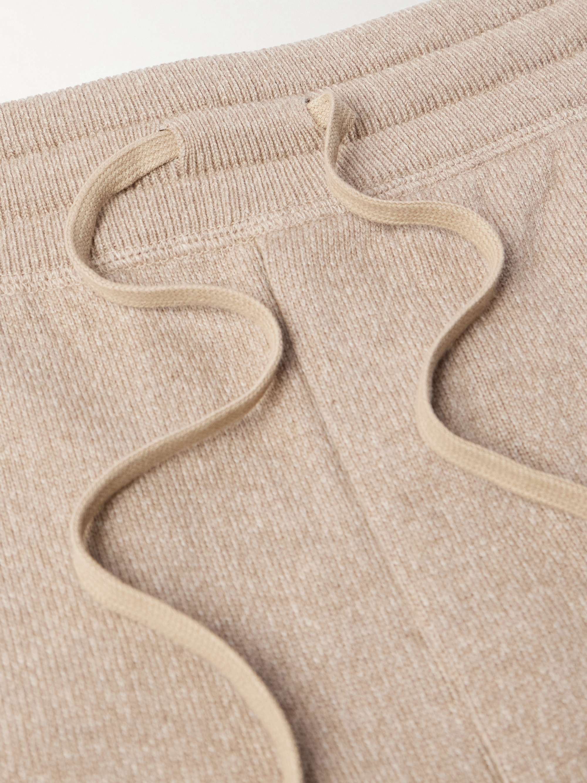 Tapered Cashmere and Wool-Blend Track Pants view