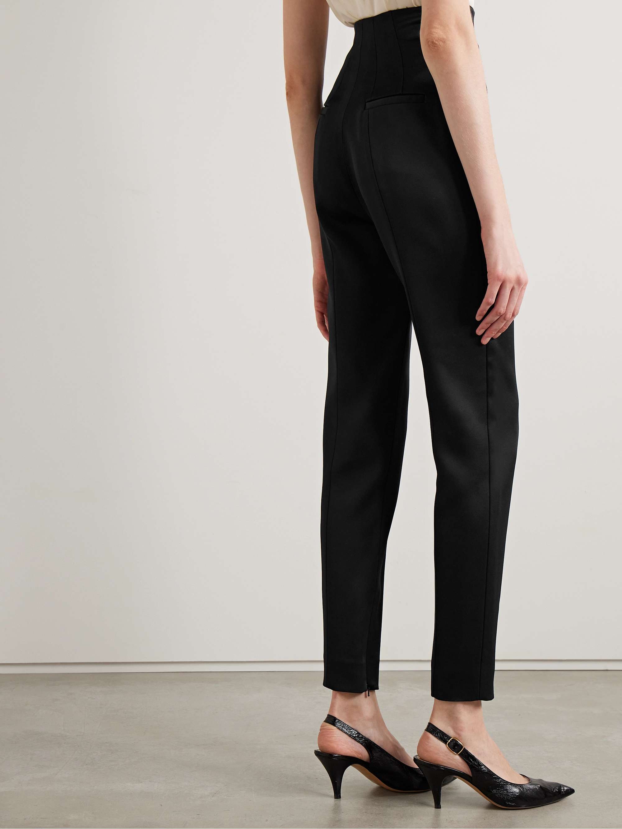 Lenn high-rise crepe pants view