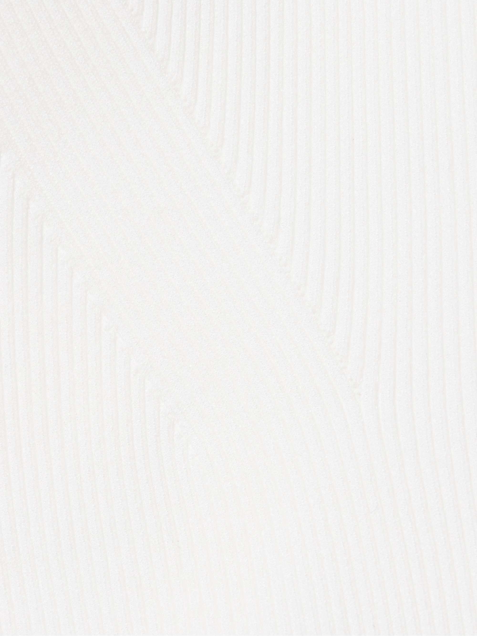 Agata poplin-trimmed ribbed-knit top view