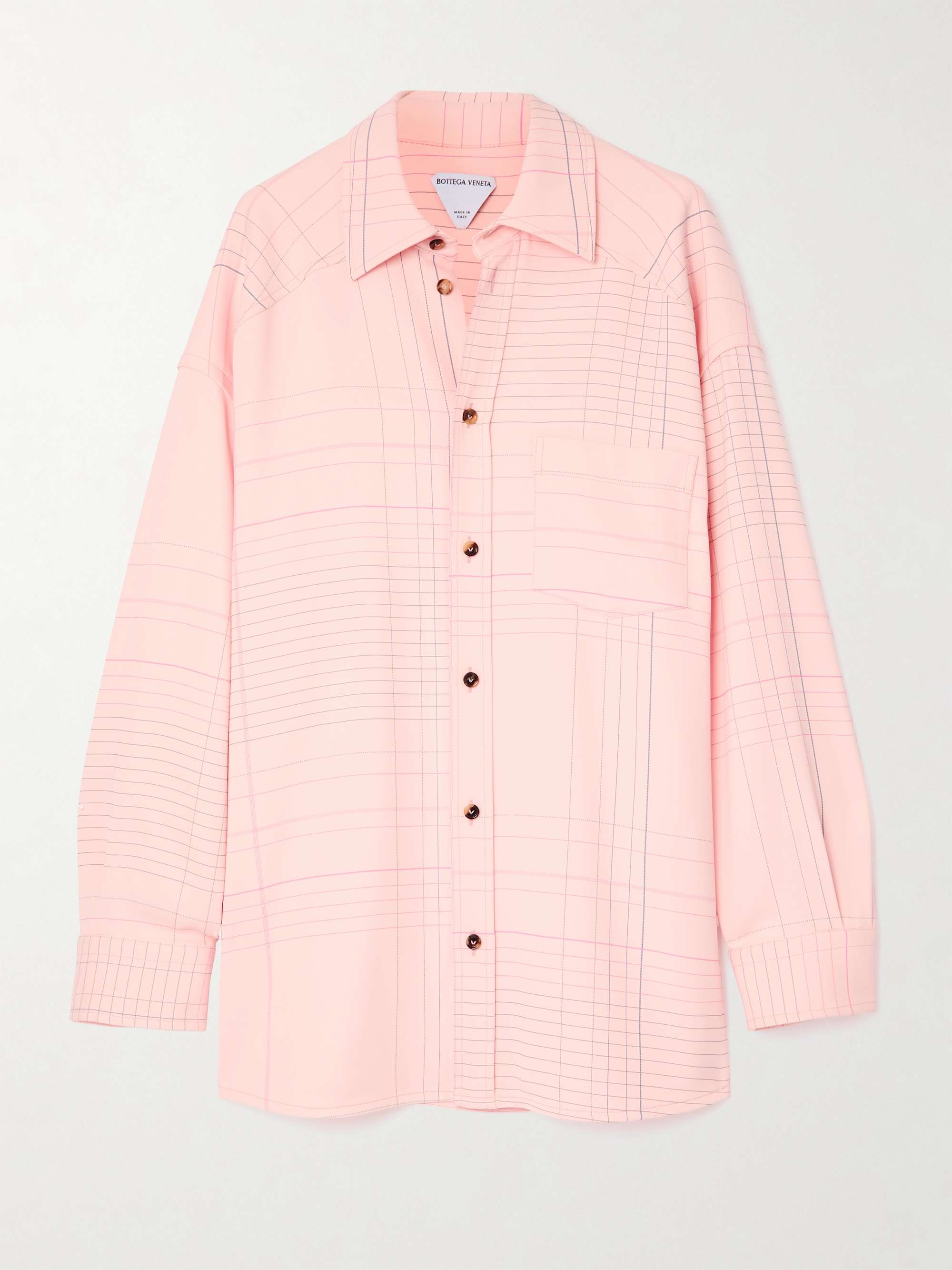 Checked crepe shirt hero visual