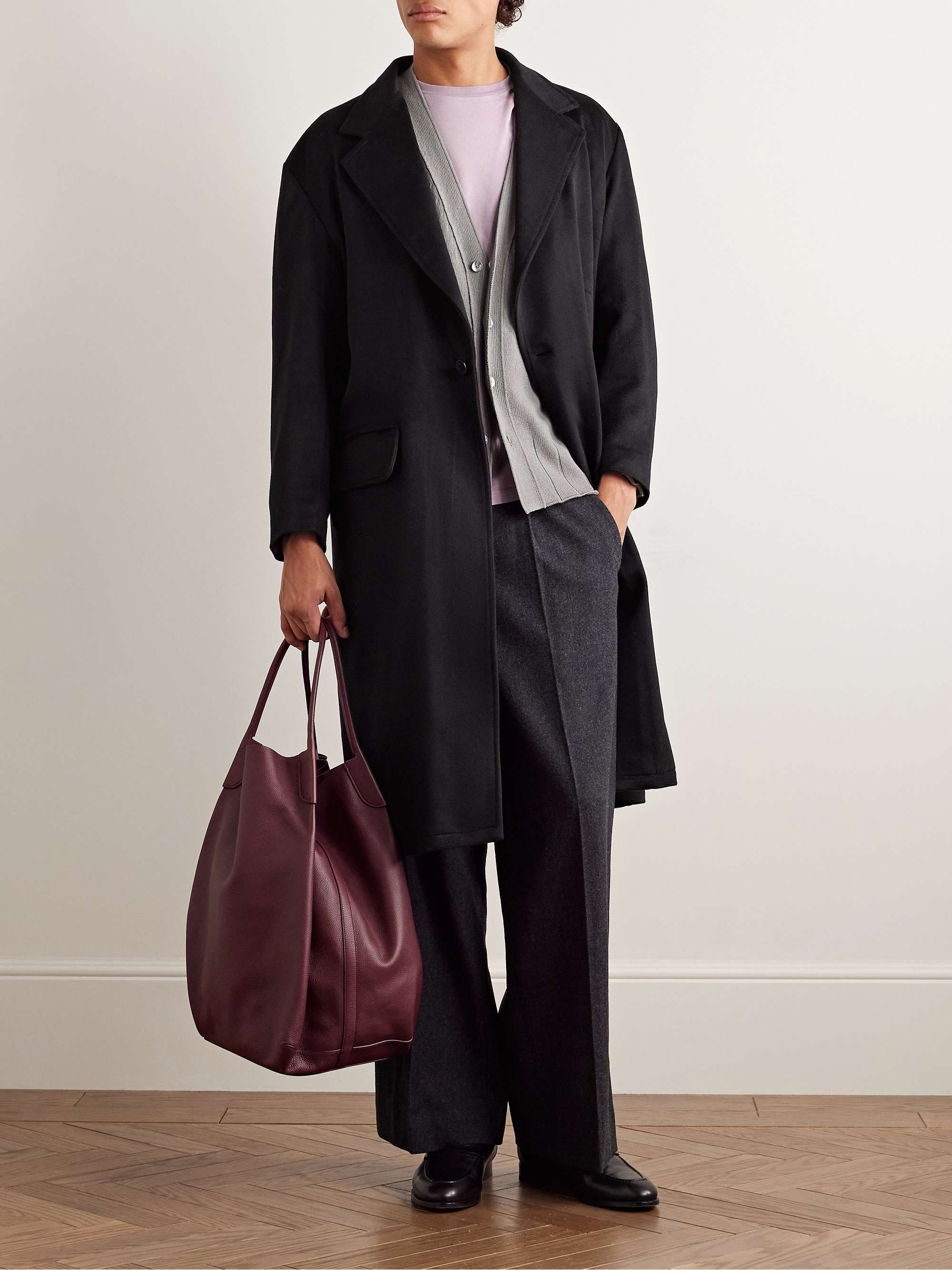 Double-Faced Brushed-Cashmere Coat view