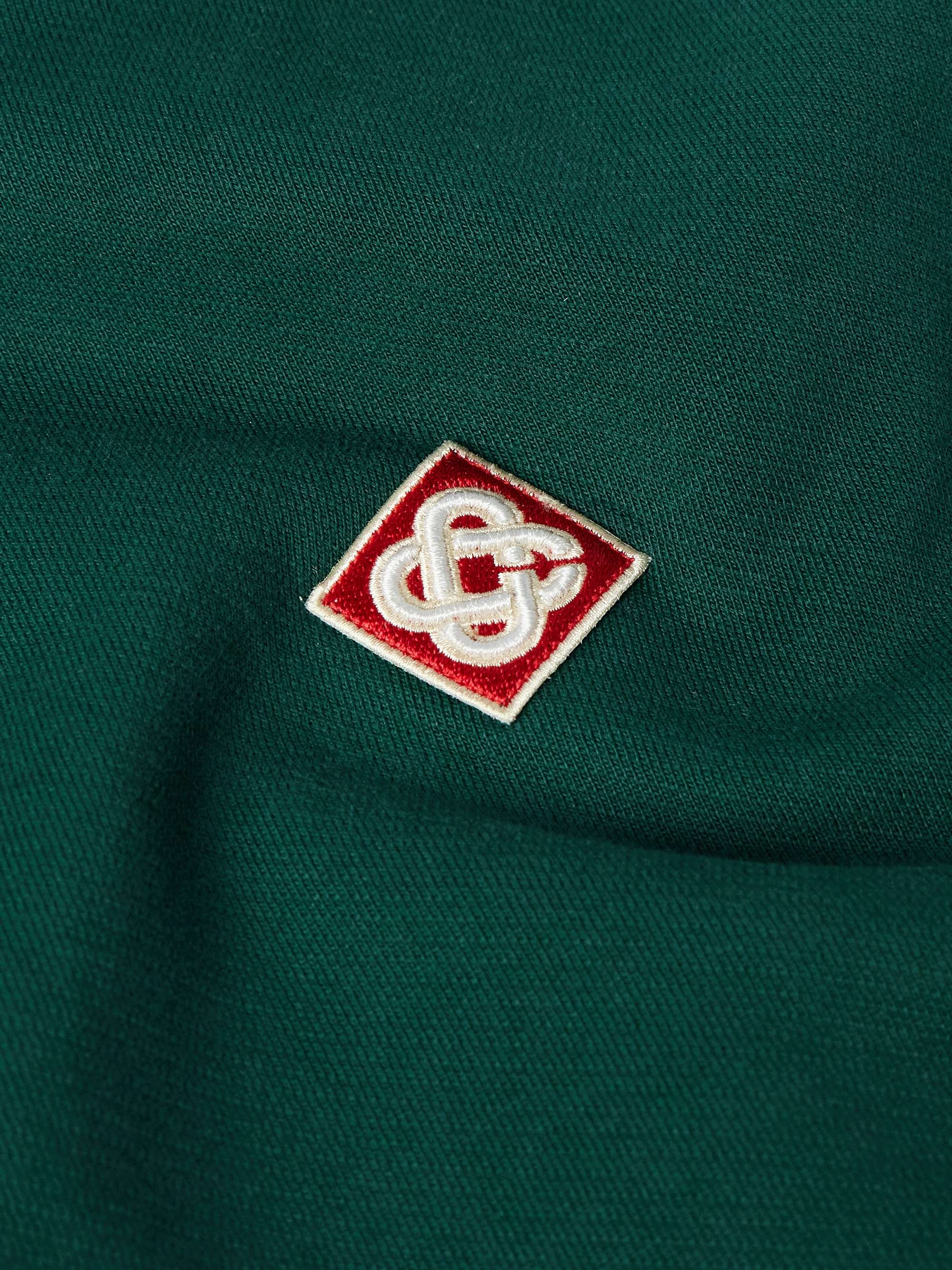 Logo-Appliquéd Organic Cotton-Jersey Hoodie view