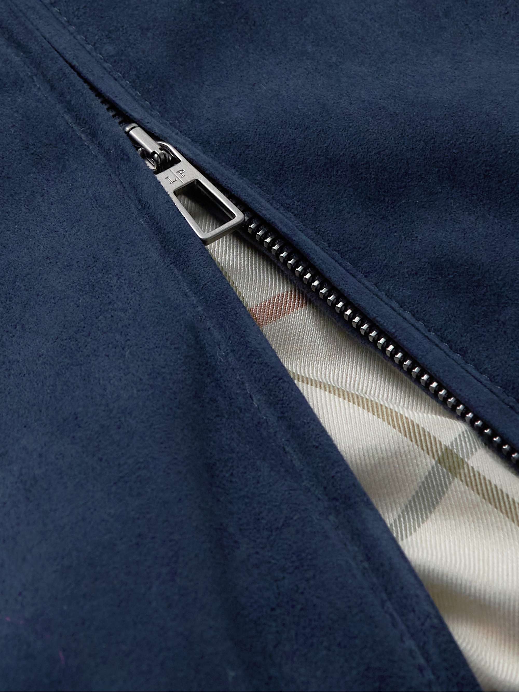 Wool-blend Trimmed Suede Vest view
