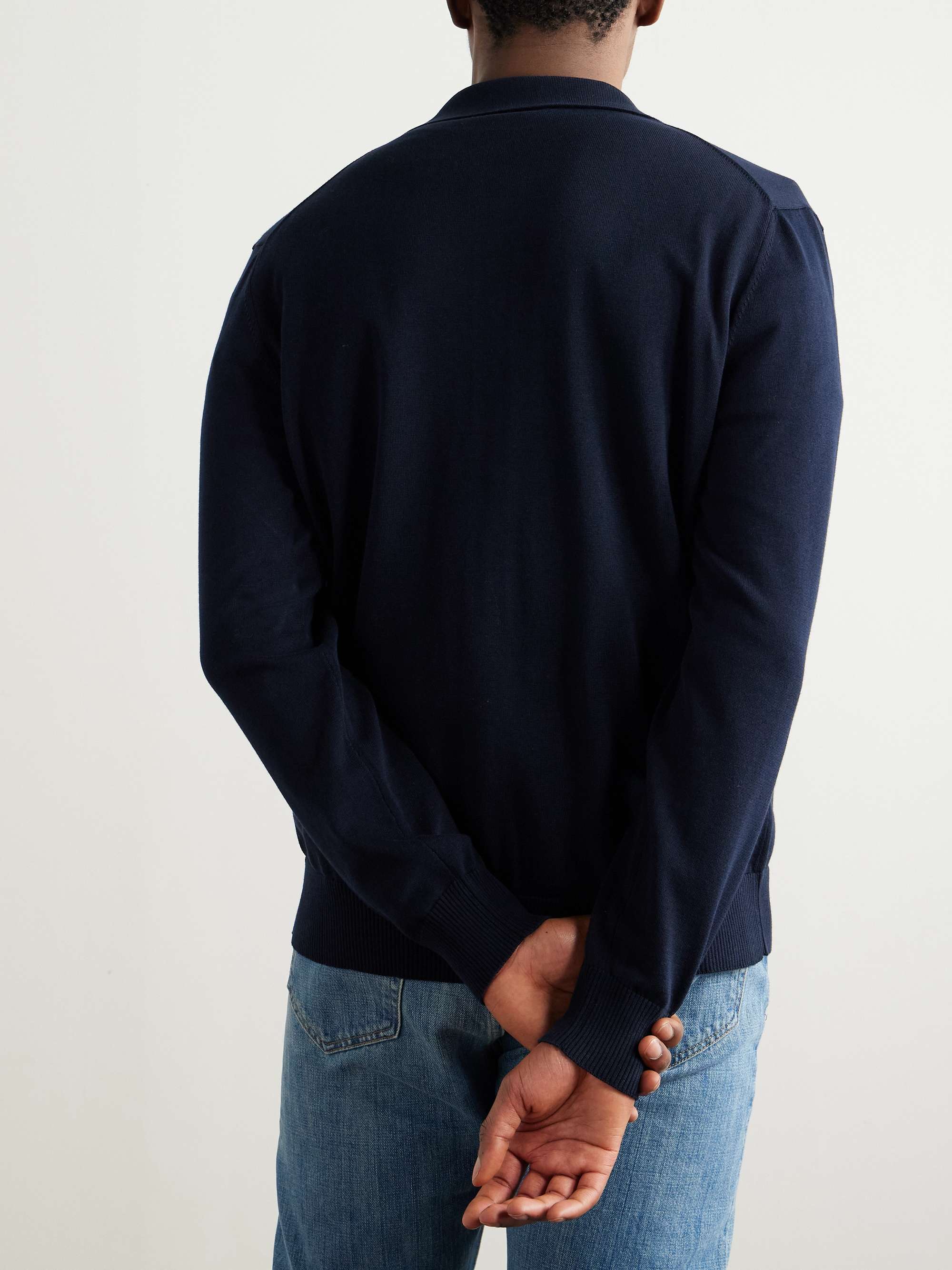 Pointelle-Knit Cotton Shirt view