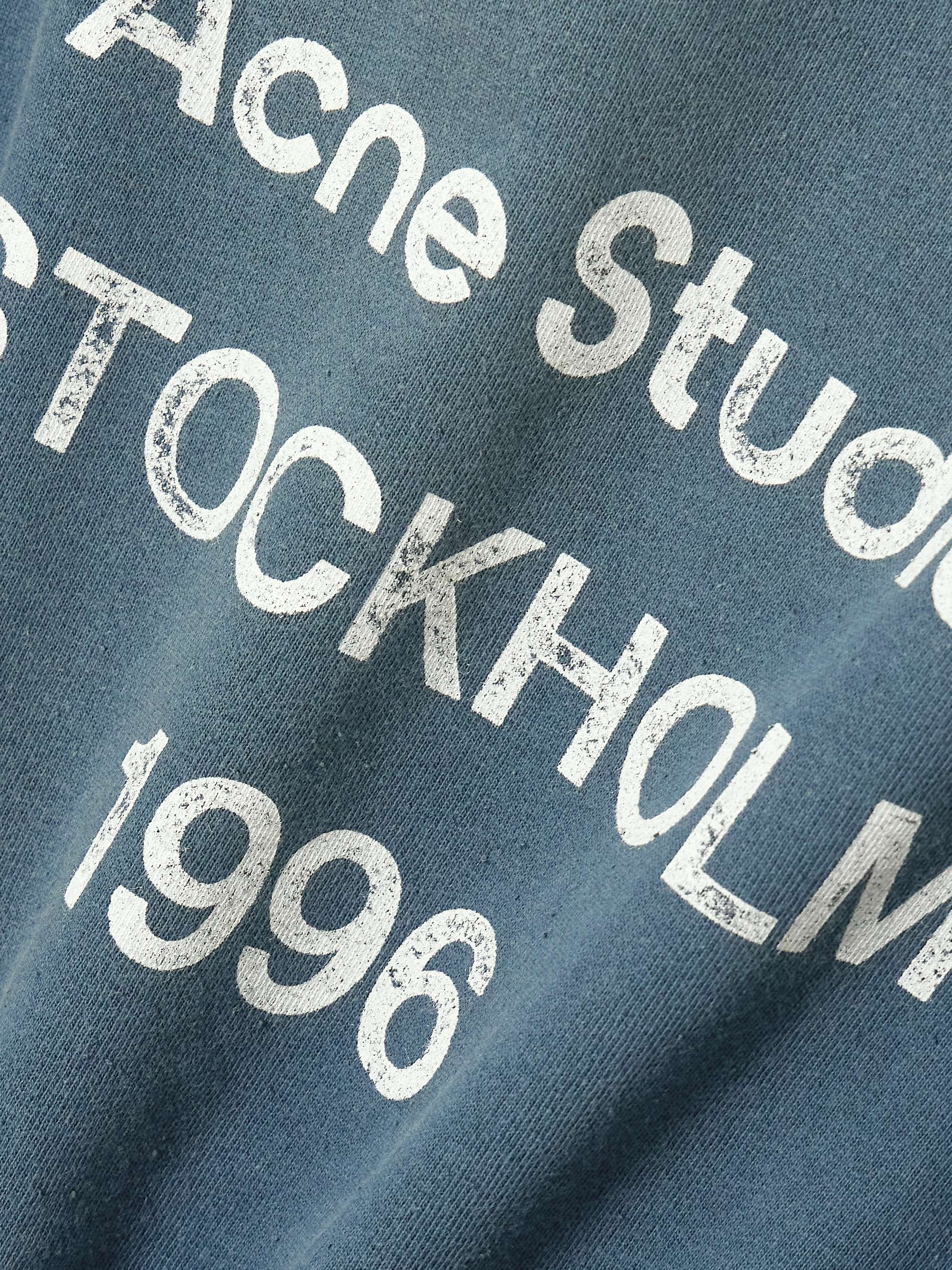 Printed organic cotton-blend jersey hoodie view