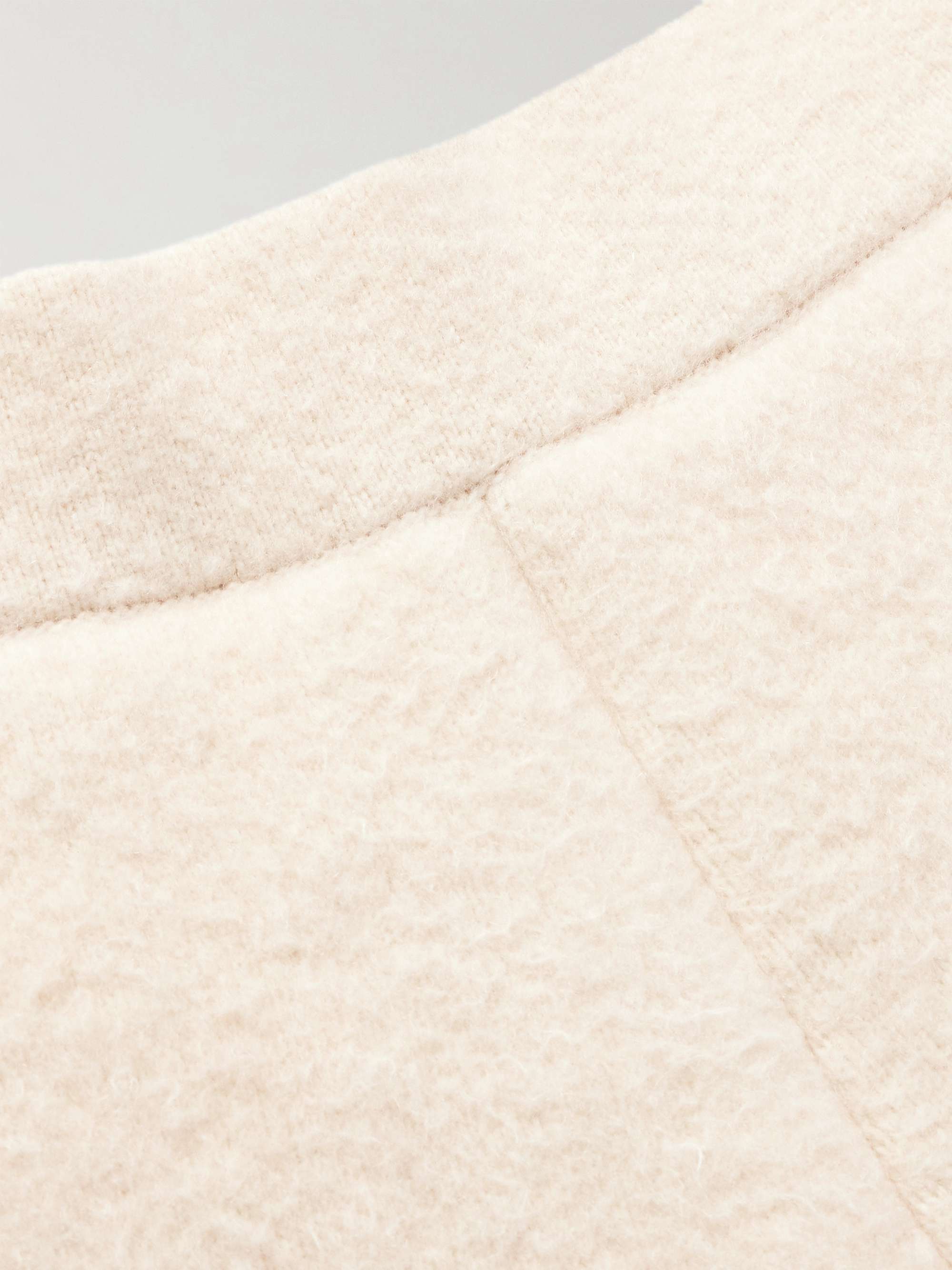 Straight-Leg Dégradé Cashmere-Fleece Sweatpants view