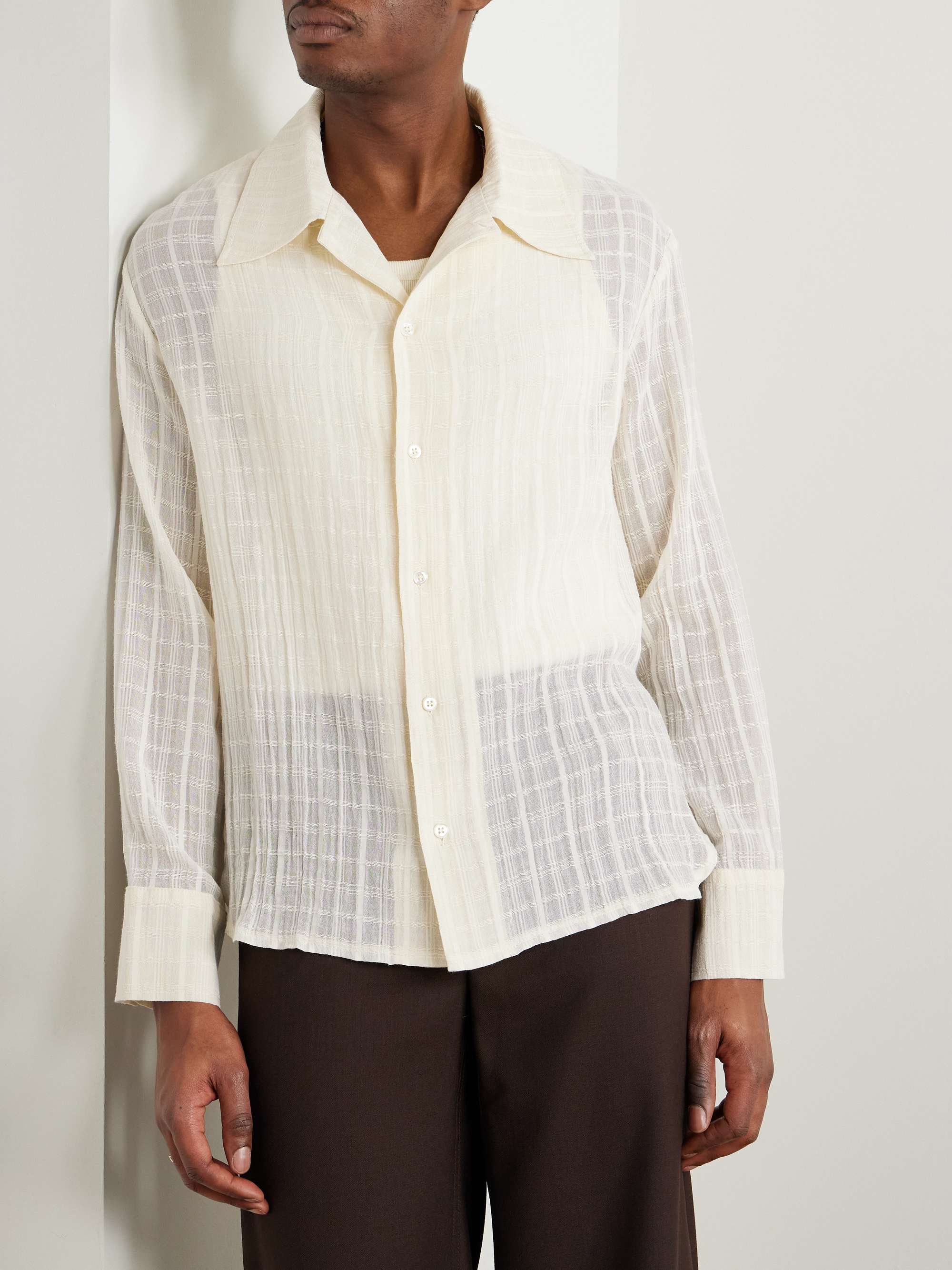 Ignacio Checked Cotton-Gauze Shirt view
