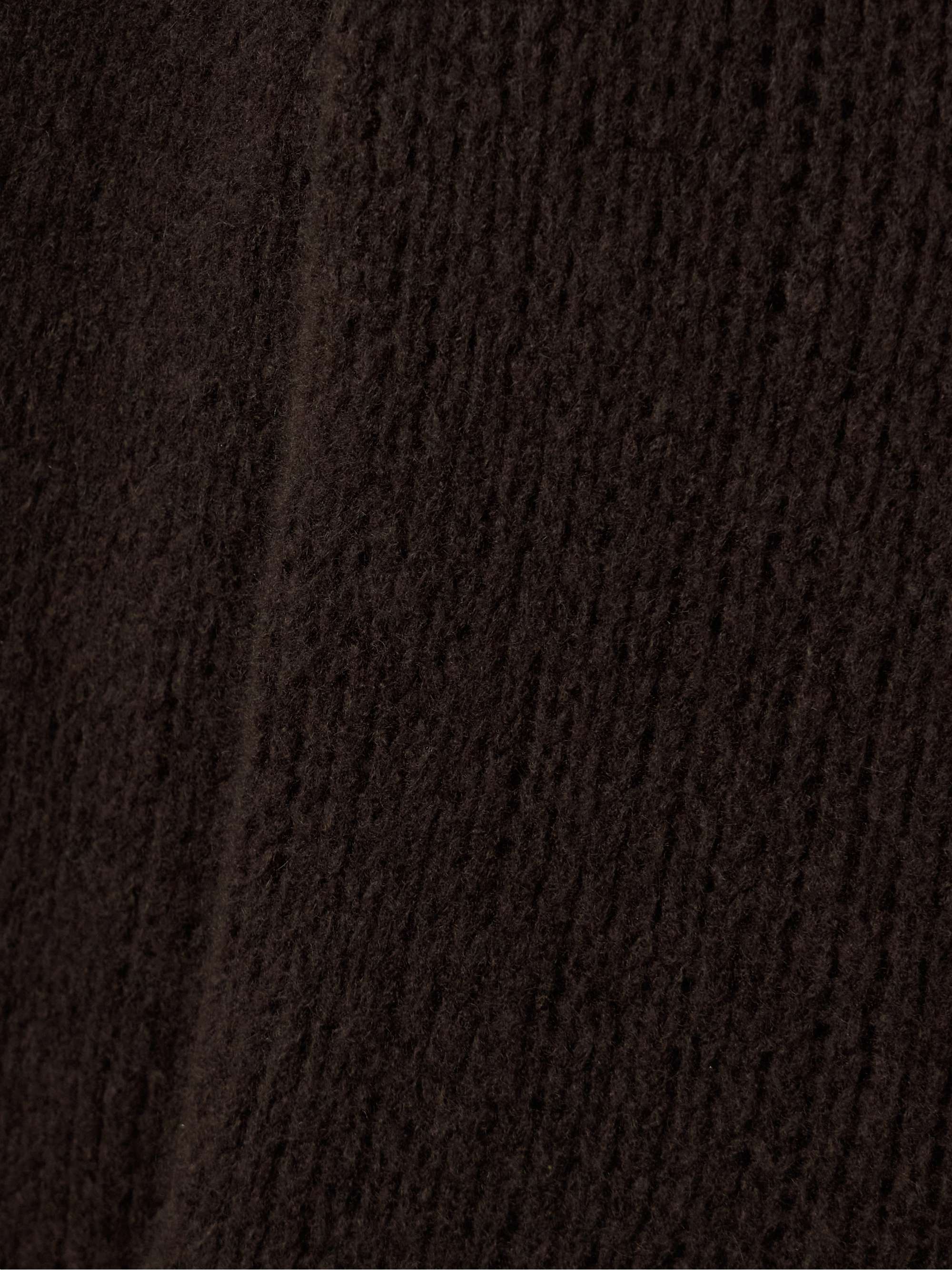 Helios ribbed cashmere and silk-blend sweater view