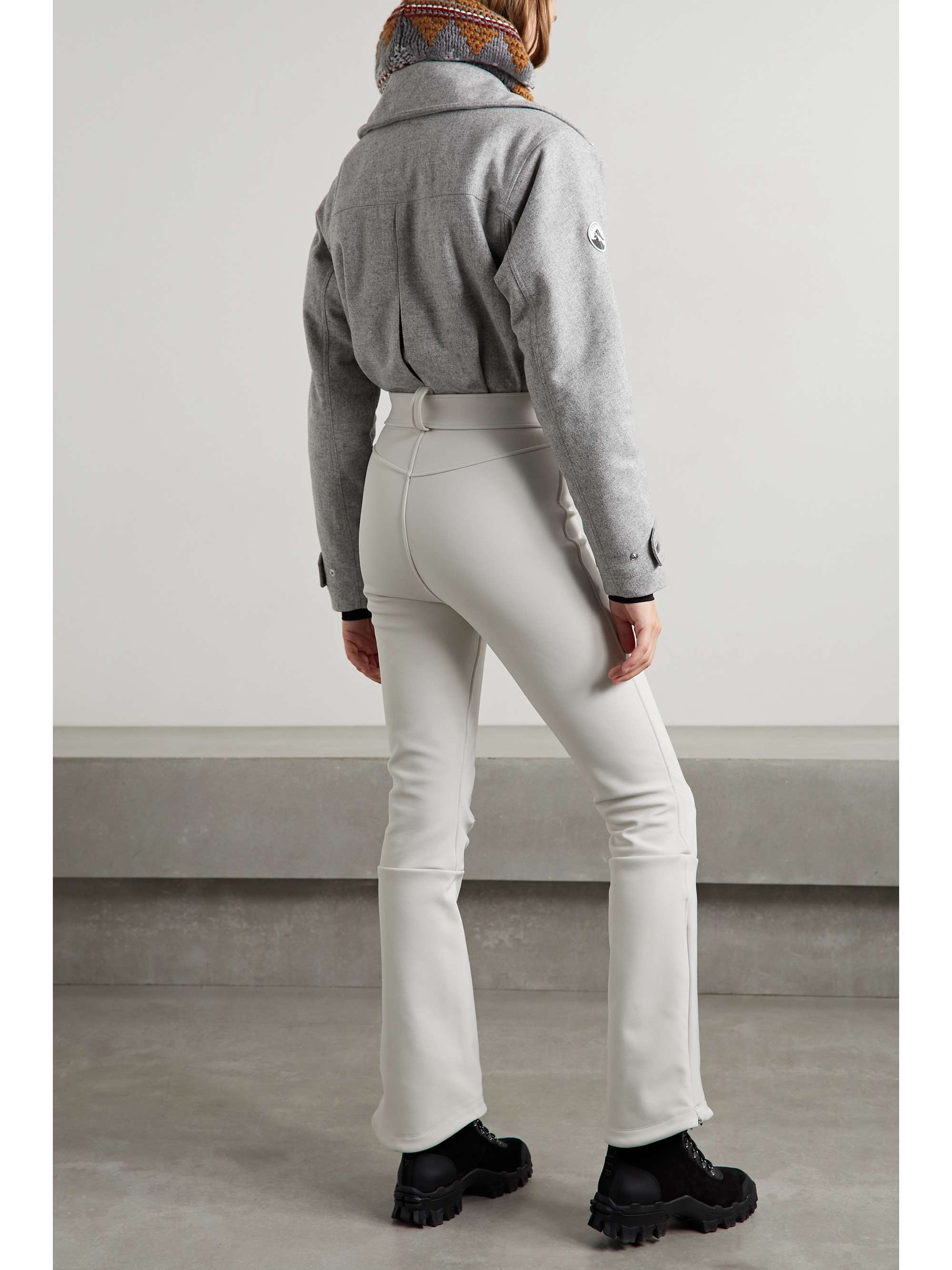 The Telluride belted two-tone wool-blend and twill ski suit view