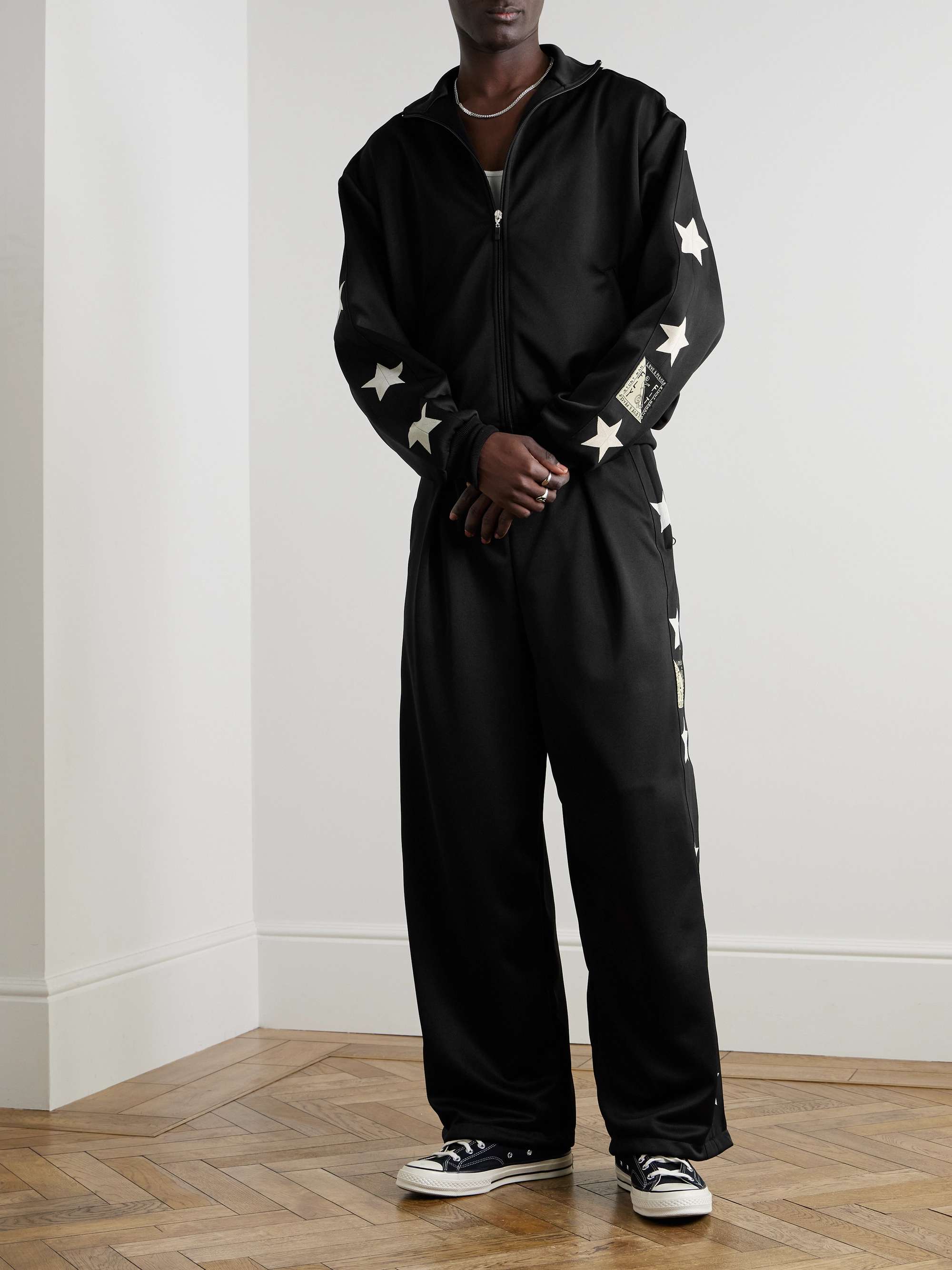 Printed Tech-Jersey Track Jacket view