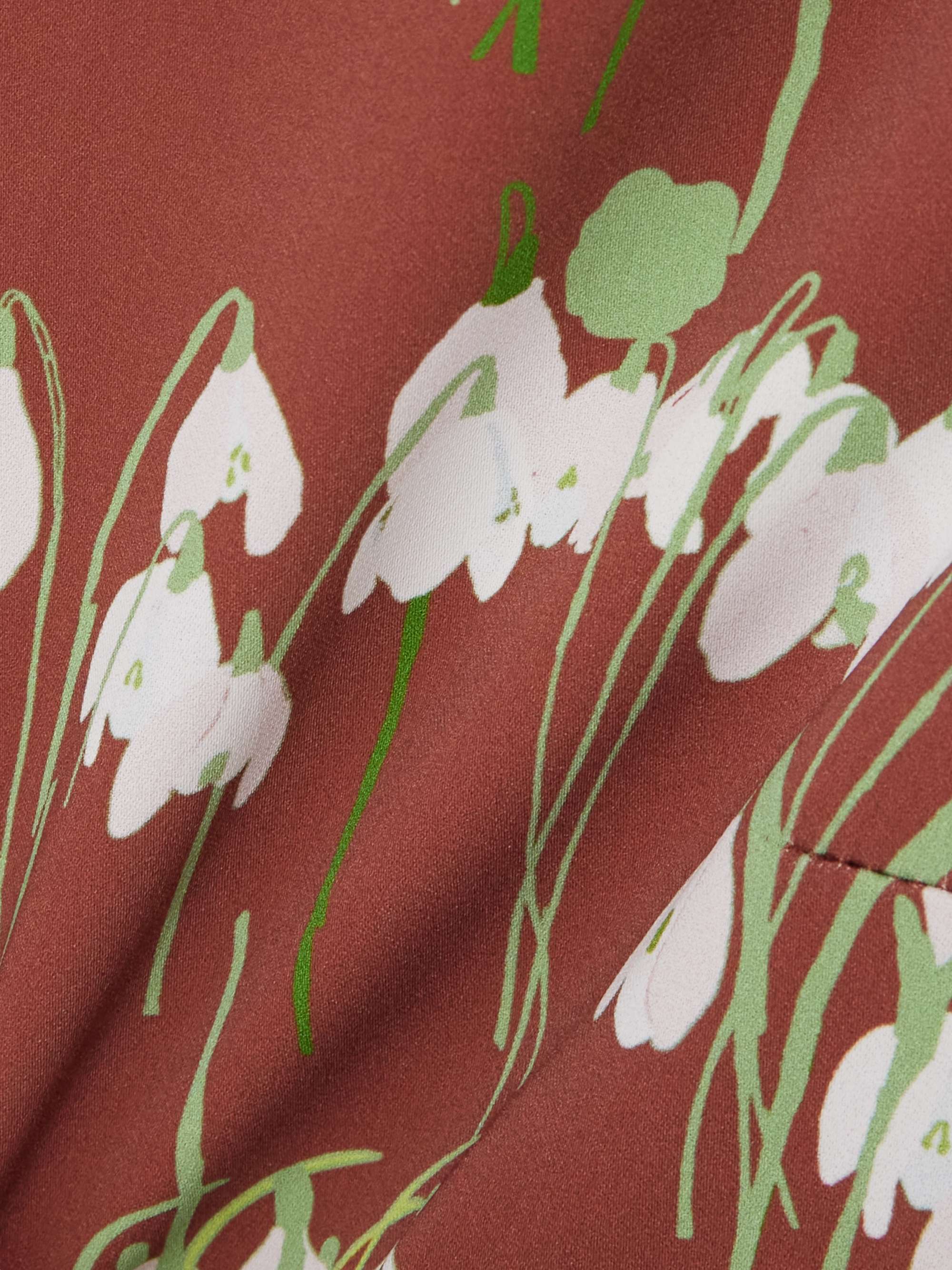 Lucille belted floral-print crepe mini dress view