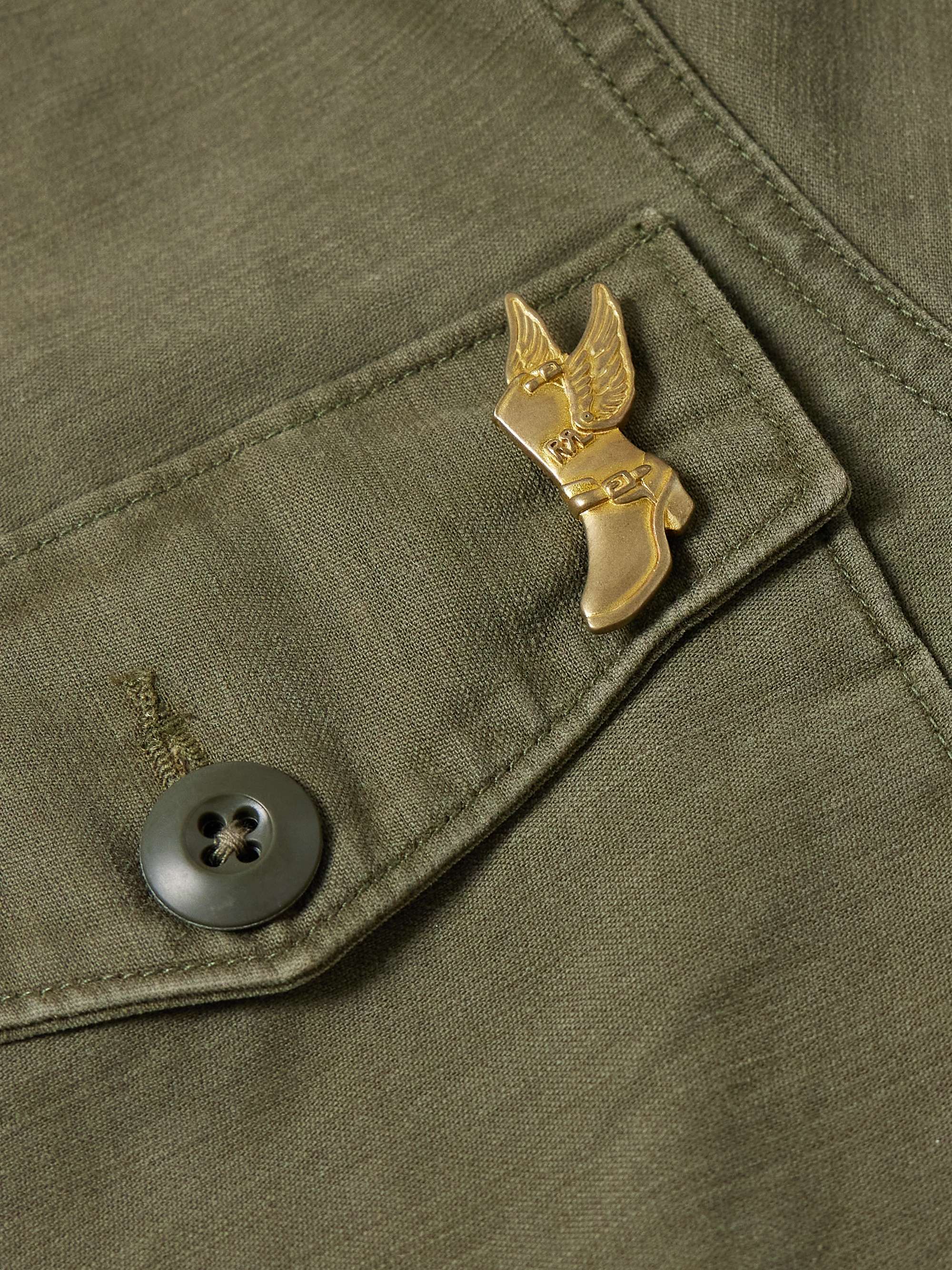 Regiment Pin-Embellished Cotton Overshirt view