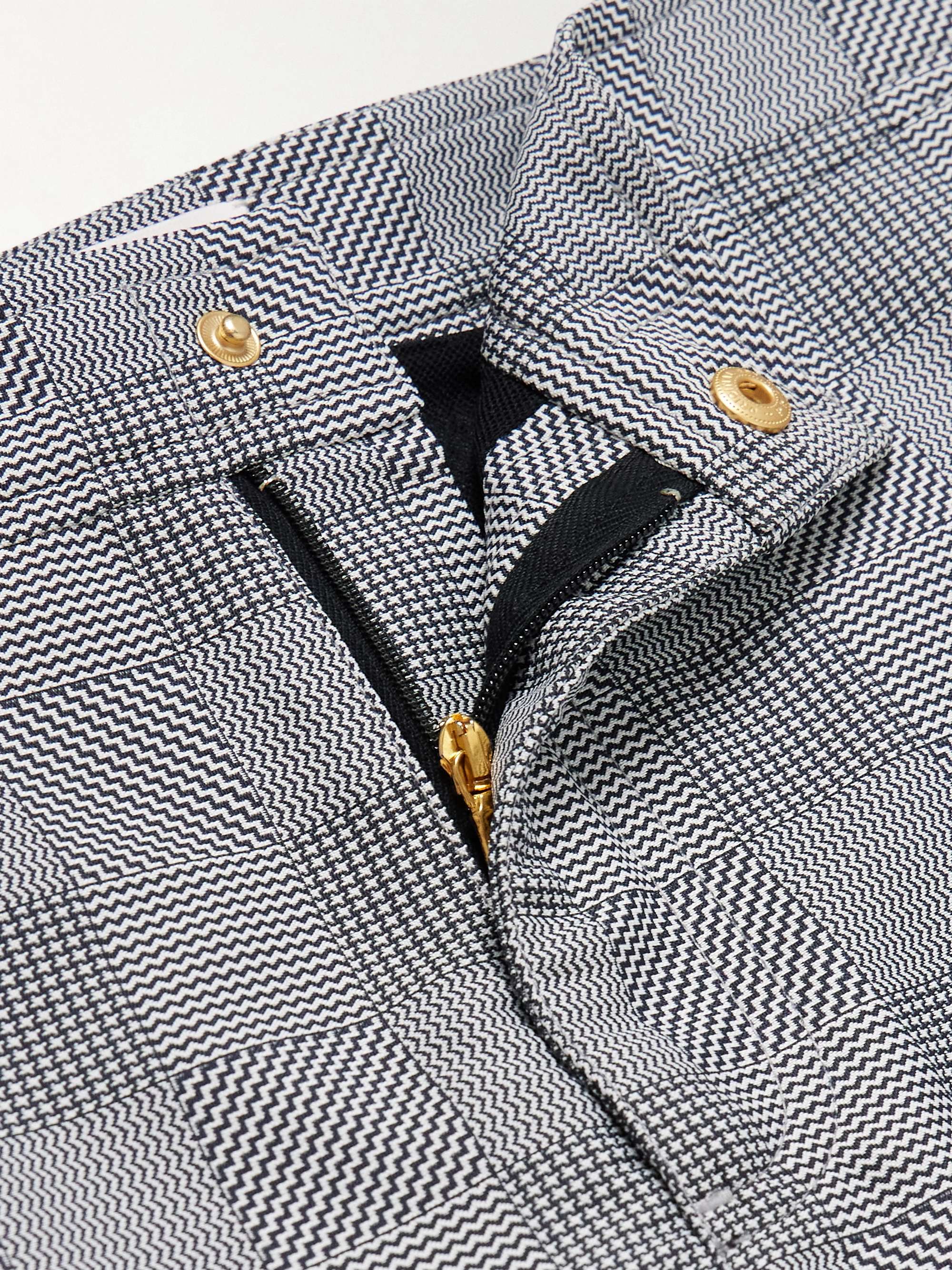 + 007 Bulldog Straight-Leg Checked Recycled Swim Shorts view