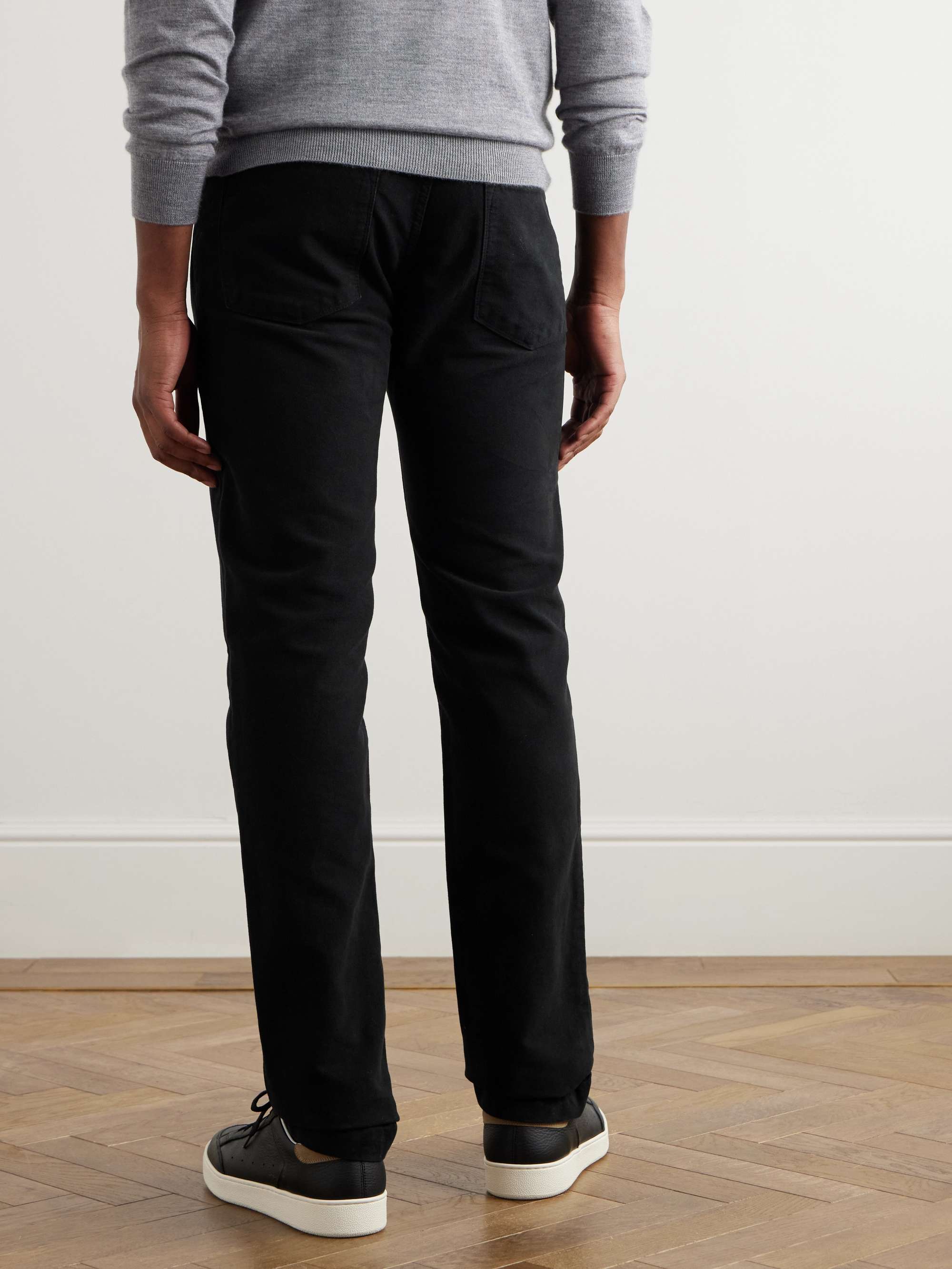 Alunga Slim-Fit Cotton-Moleskin Trousers view