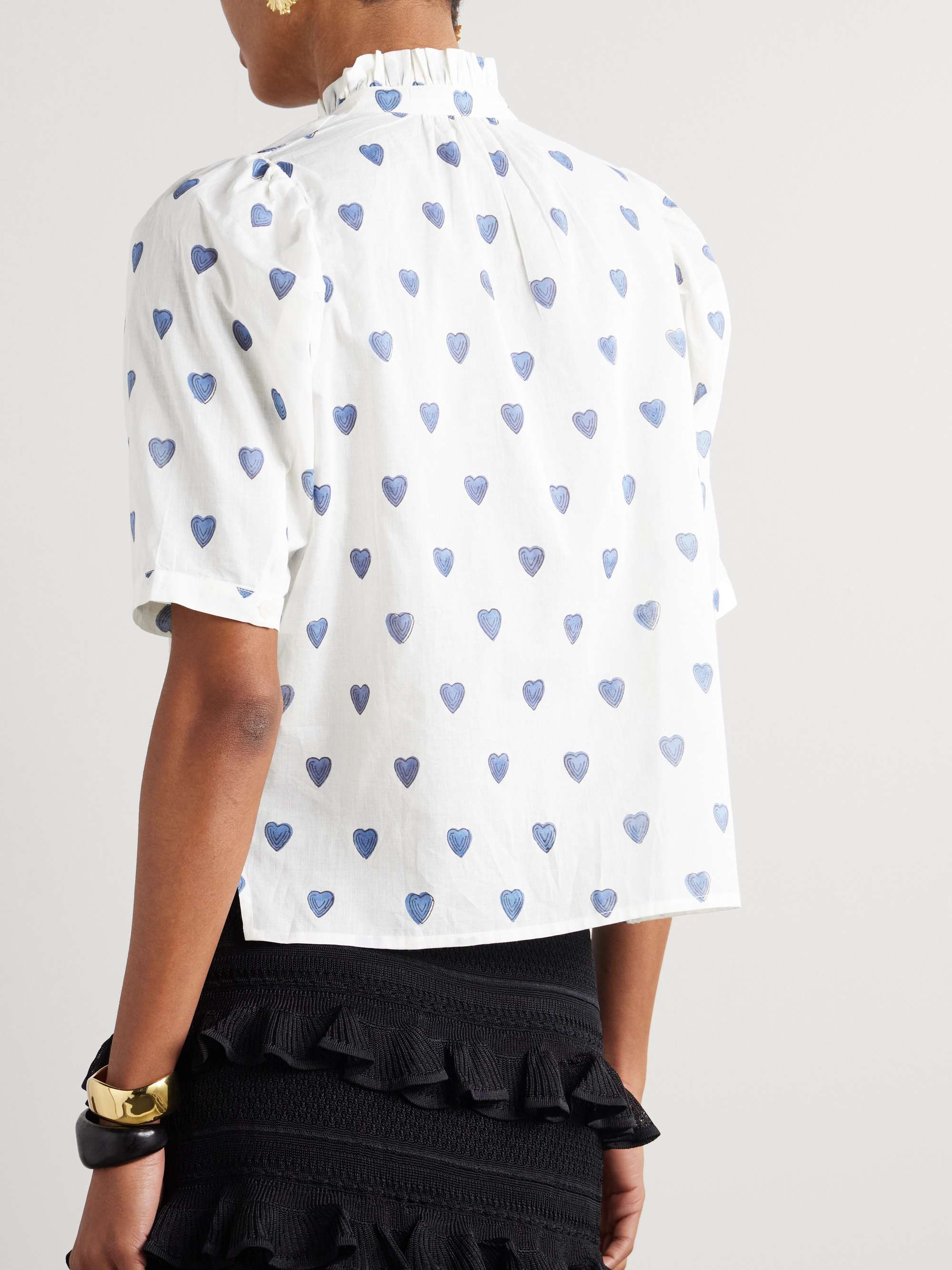 Winn printed cotton shirt view