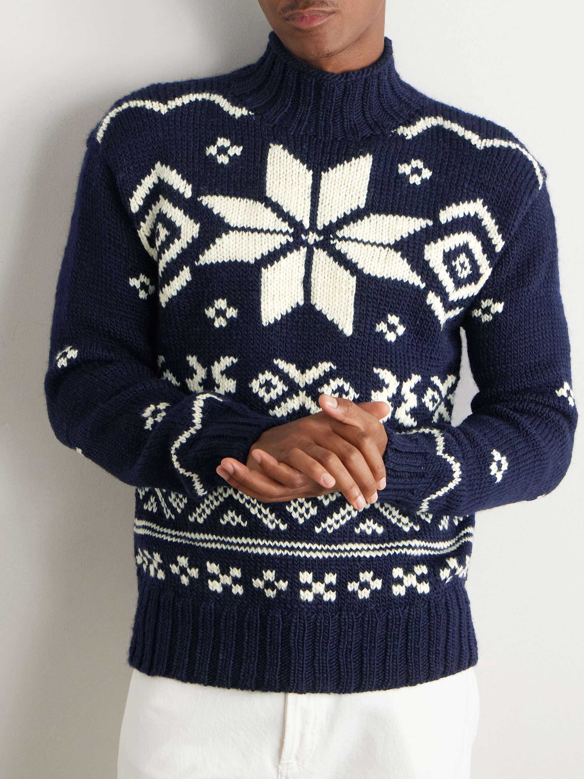 Fair Isle Wool Rollneck Sweater view