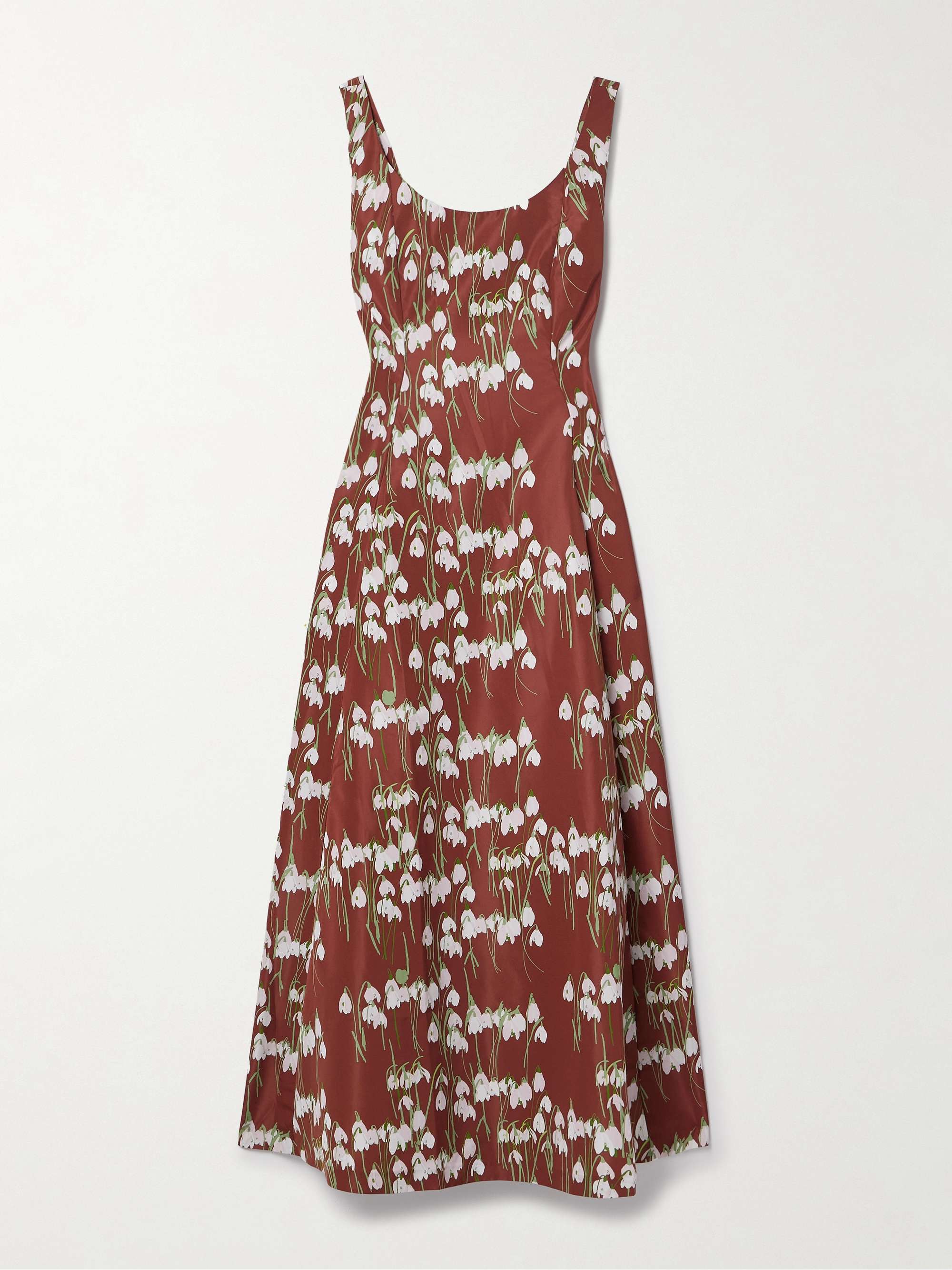 Maudette floral-print taffeta midi dress hero visual
