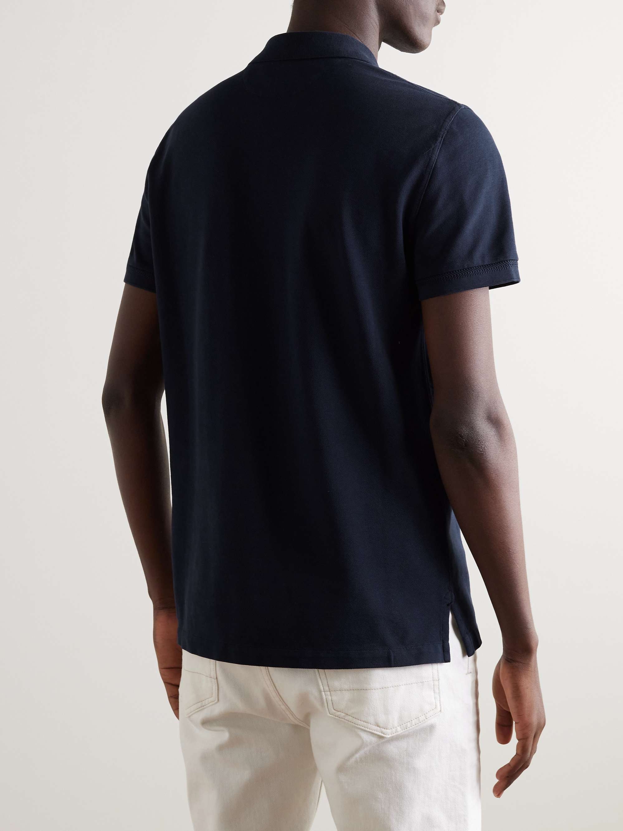 Garment-Dyed Cotton-Piqué Polo Shirt view