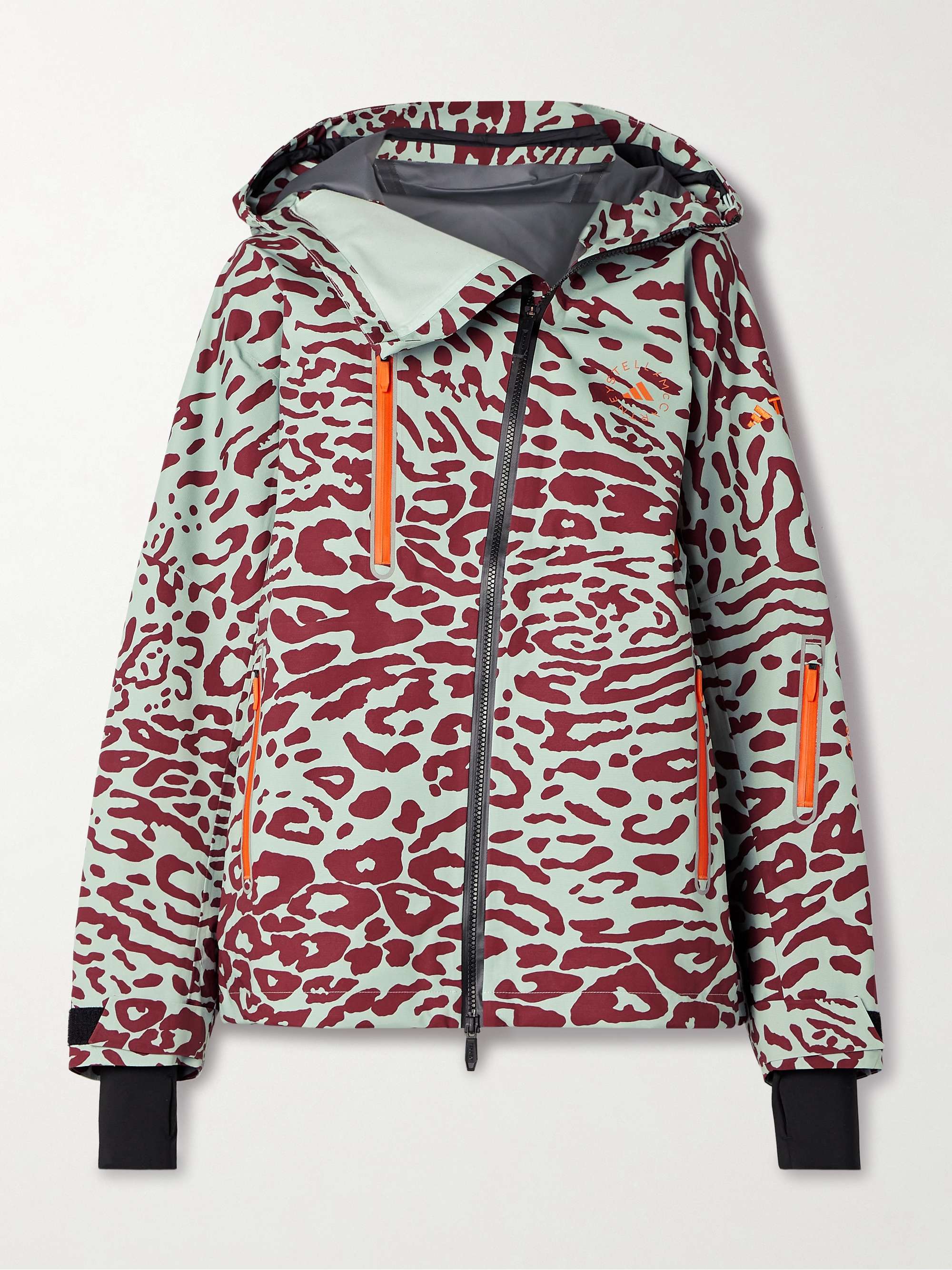 + TERREX TrueNature 2L hooded leopard-print recycled ski jacket hero visual