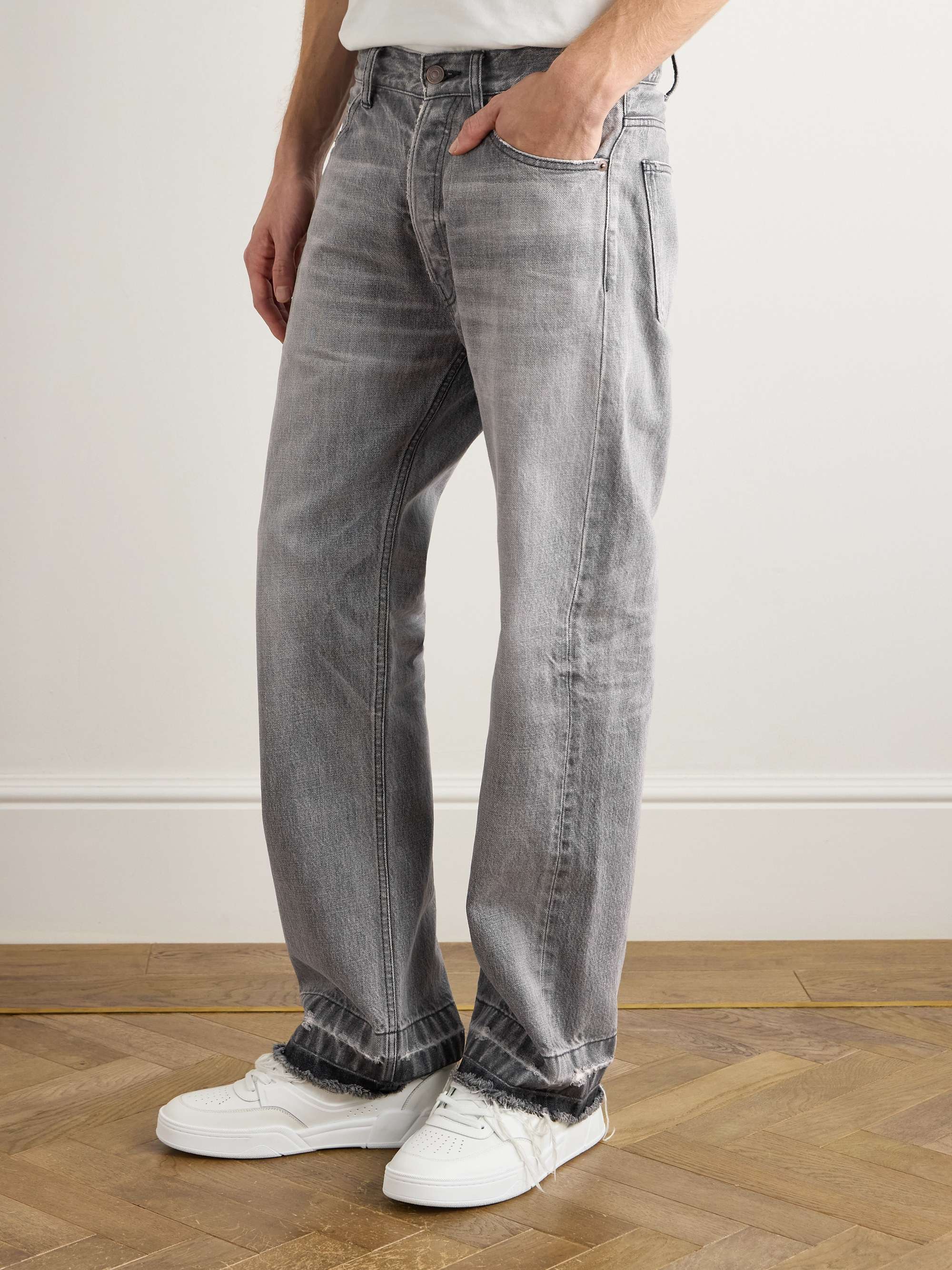 Valley Straight-Leg Distressed Jeans view