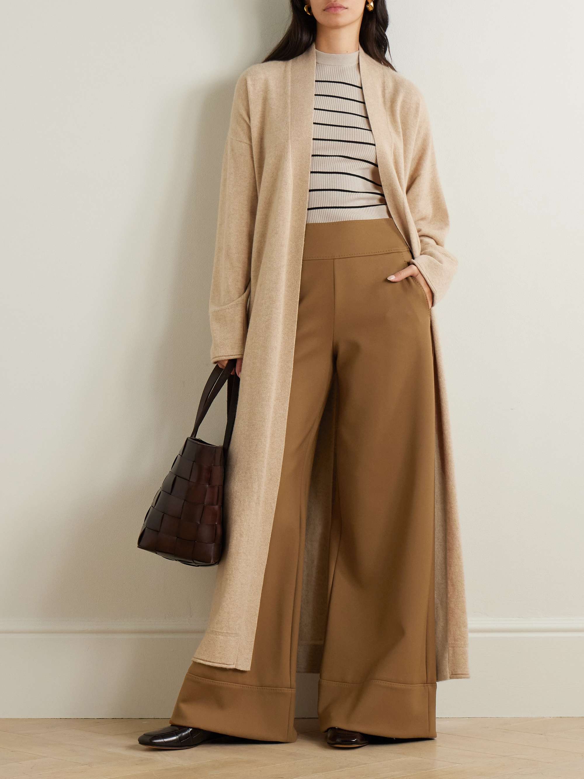Fagiani stretch-twill wide-leg pants view