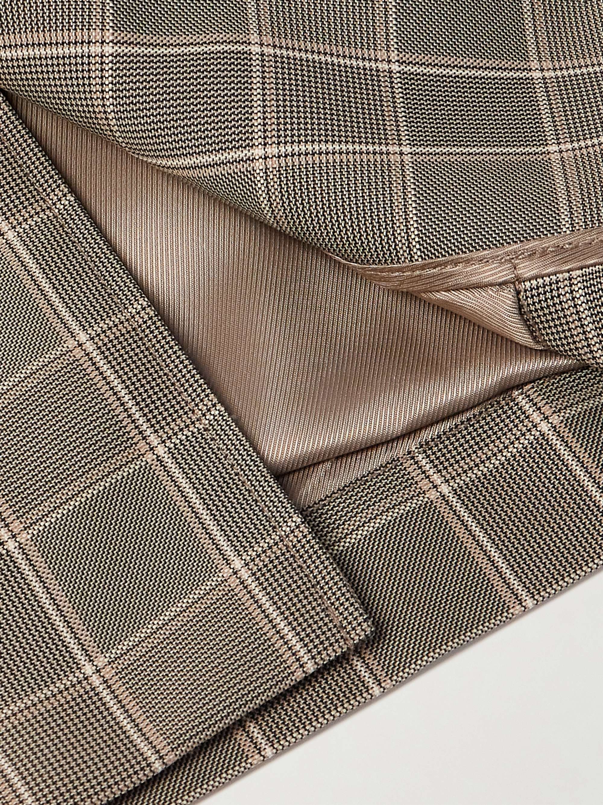 Checked Recycled-Shell Hooded Coach Jacket view