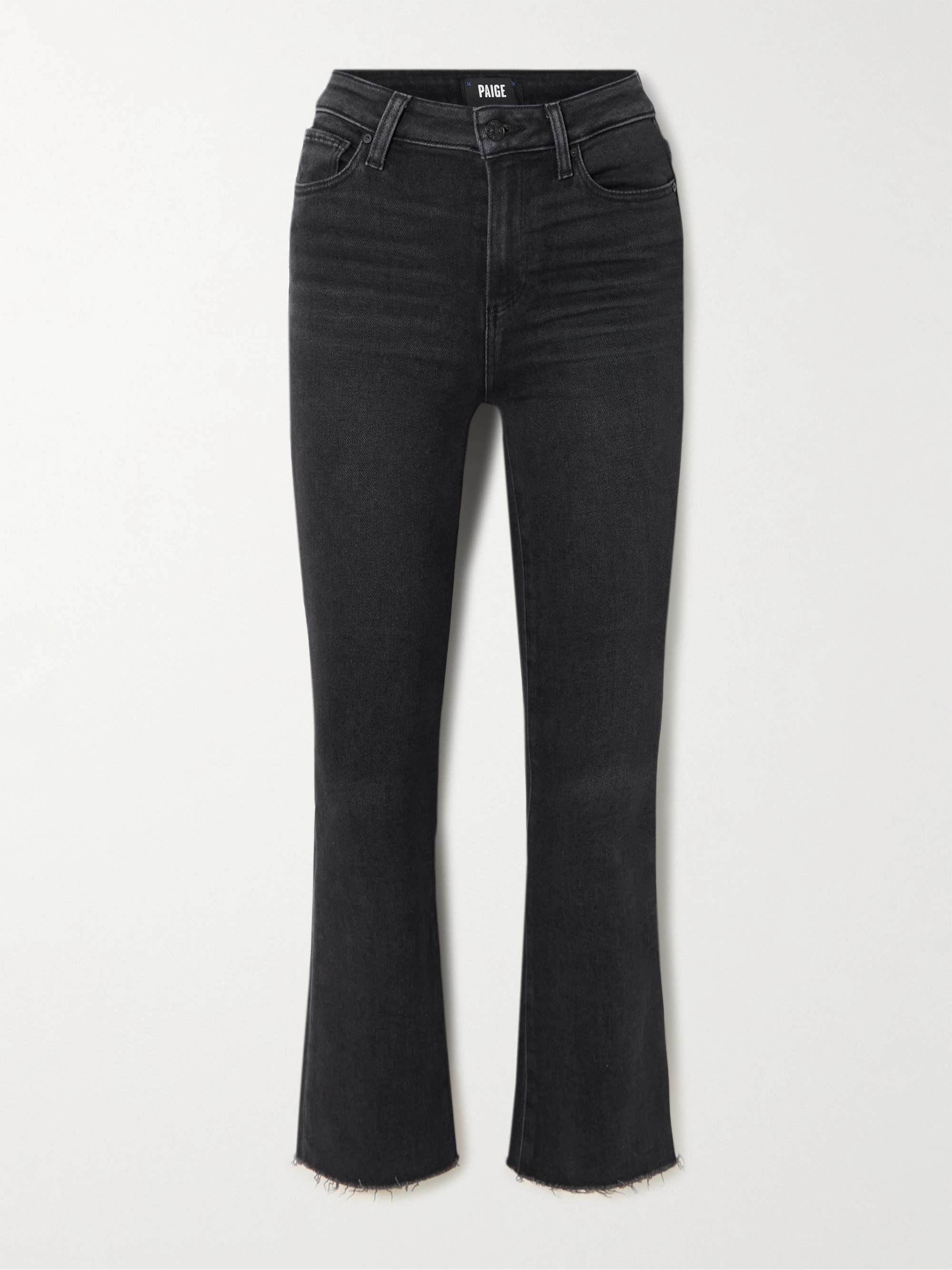 Claudine cropped high-rise flared jeans hero visual
