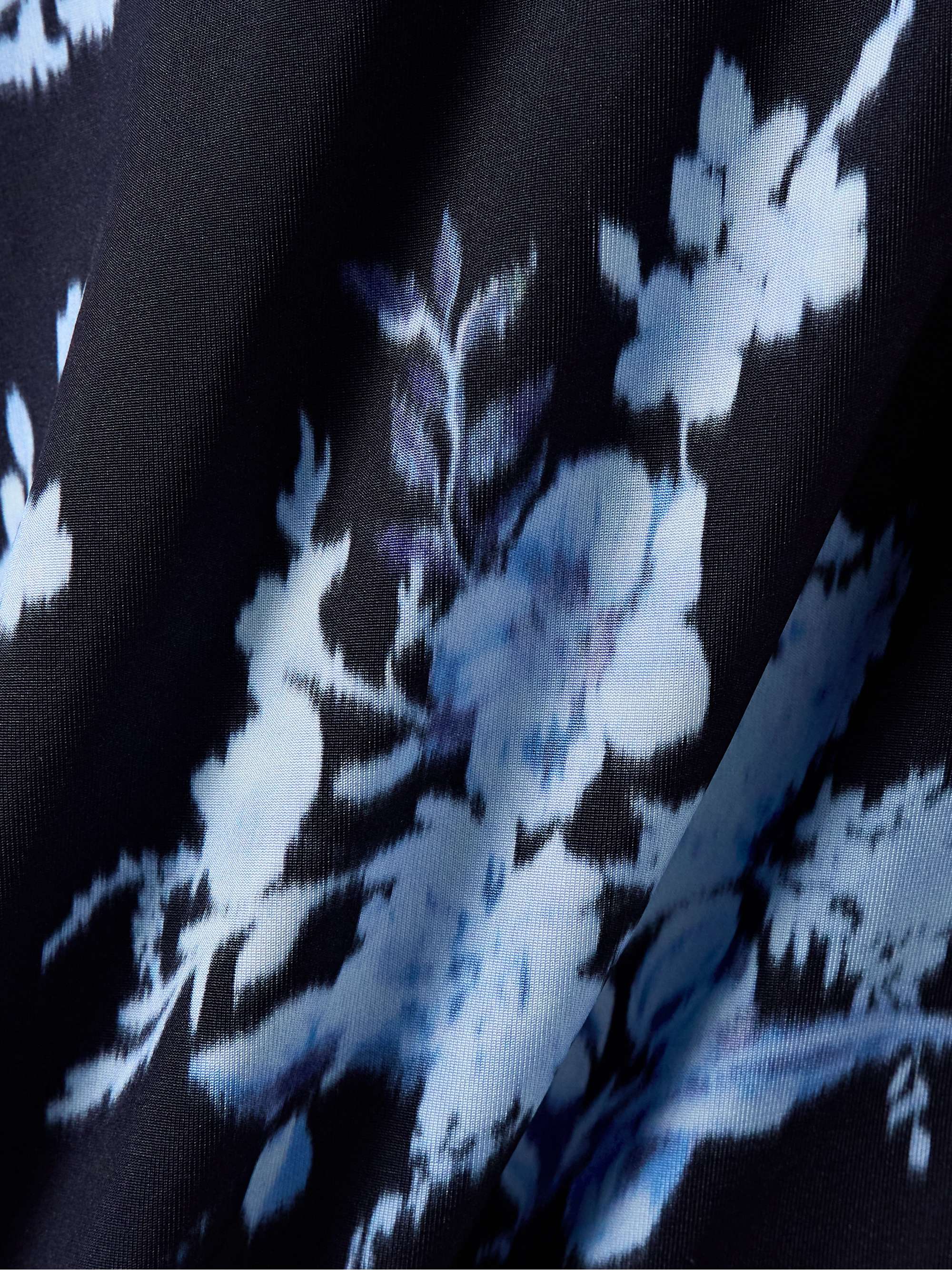 Off-the-shoulder ruched floral-print stretch-jersey midi dress view