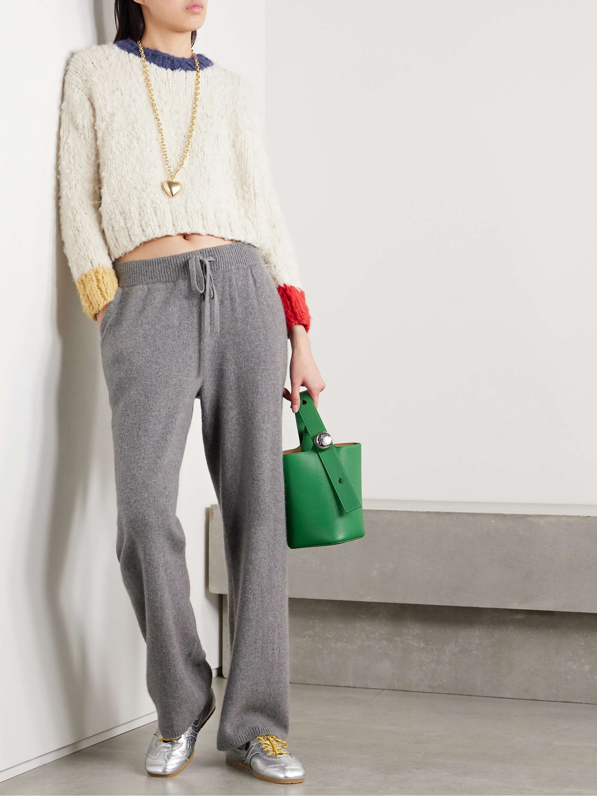 Jooshi color-block cashmere sweater view
