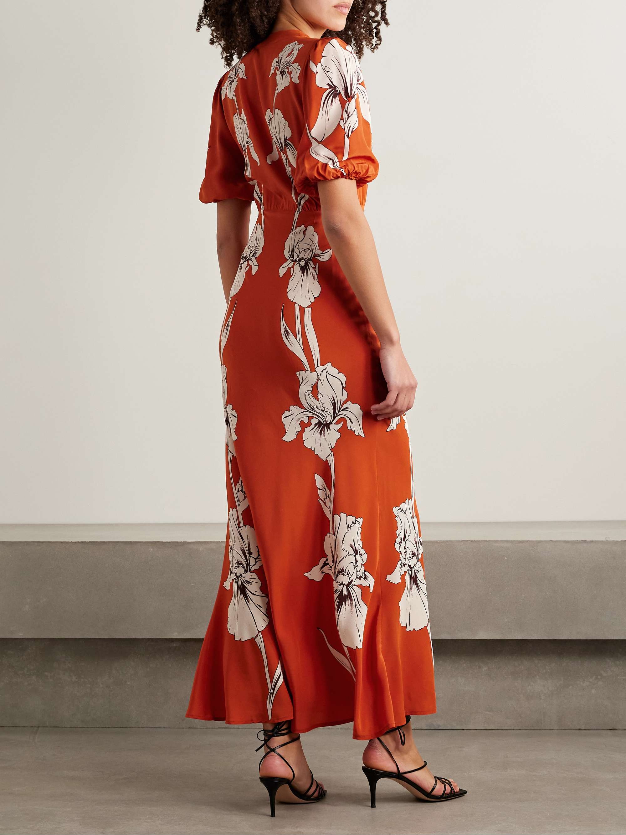Marlene floral-print silk-crepe maxi dress view