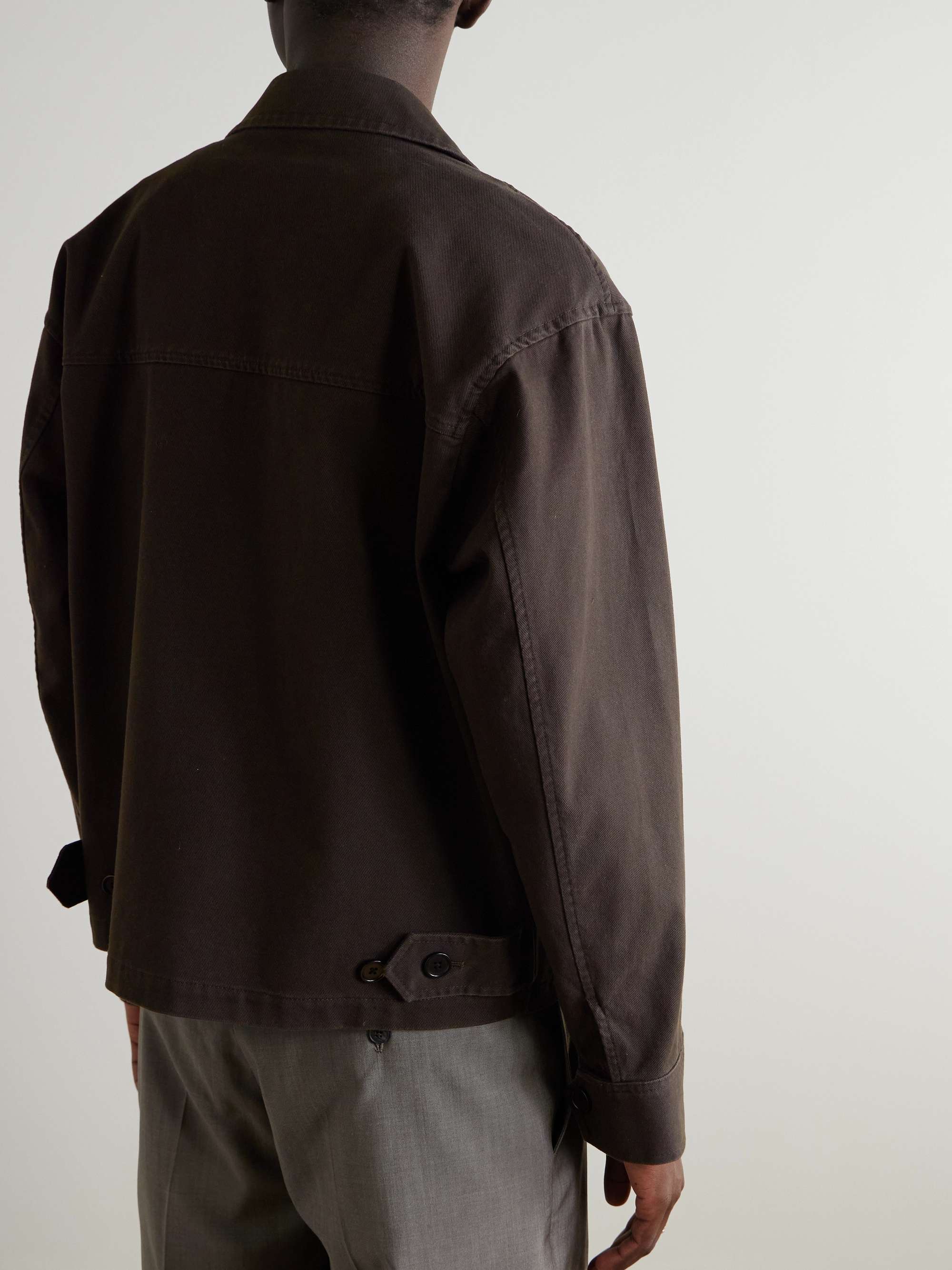 Work Logo-Appliquéd Cotton-Blend Twill Jacket view