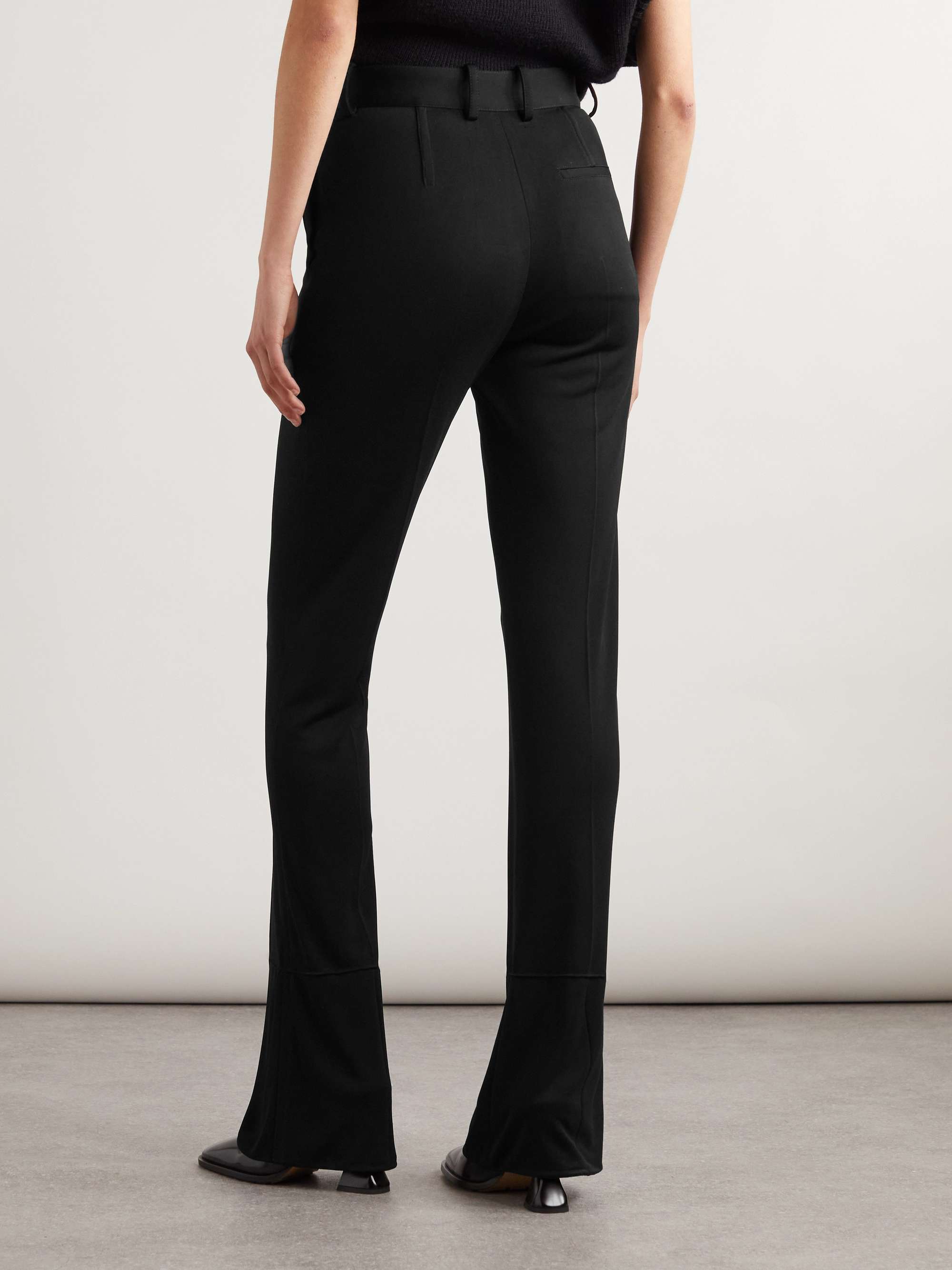Jersey flared pants view