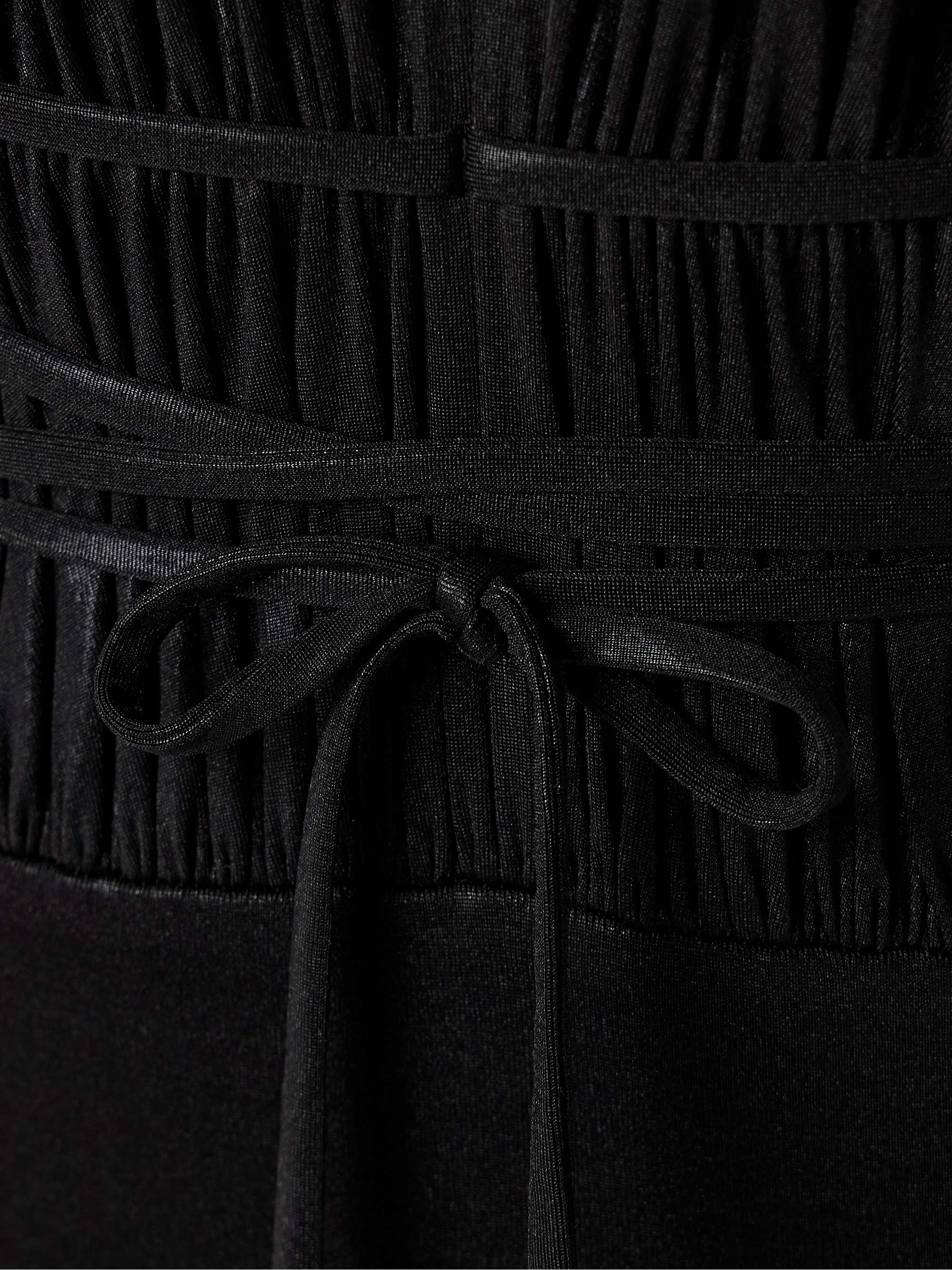 Goddess Mio ruched stretch-lamé swimsuit view