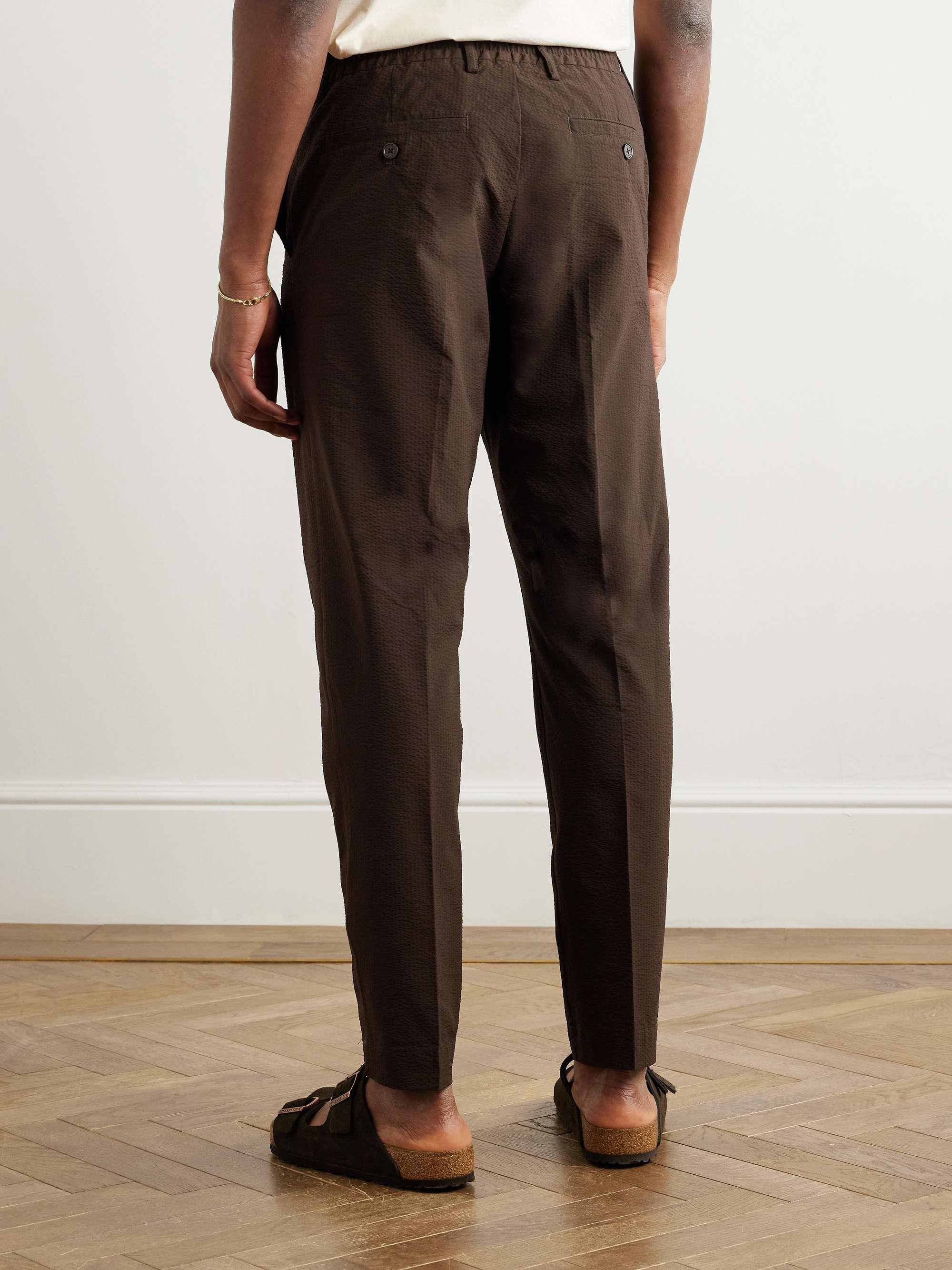 Billie 1924 Slim-Fit Tapered Seersucker Trousers view