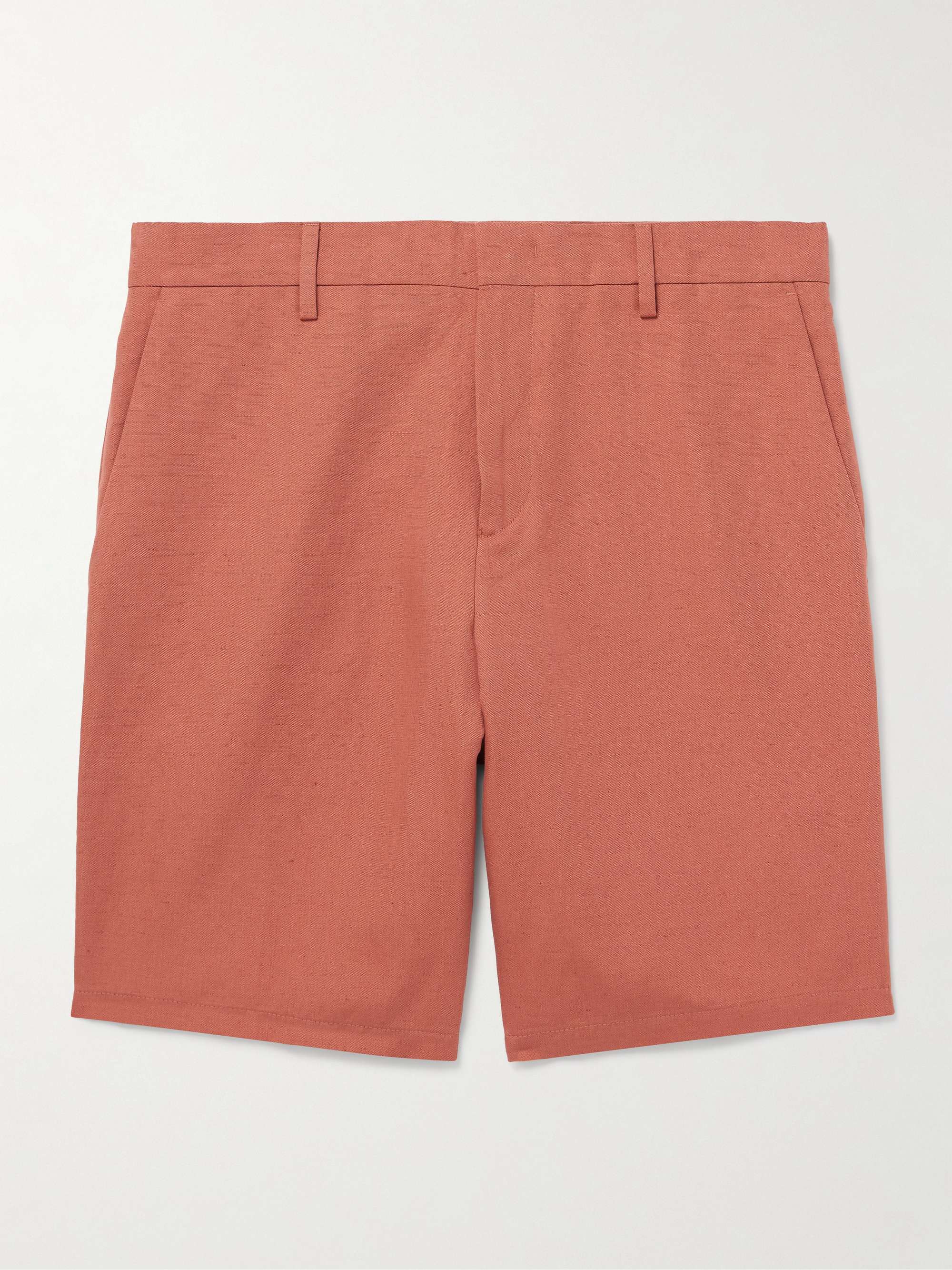 Straight-Leg Linen, Cotton and Lyocell-Blend Shorts hero visual