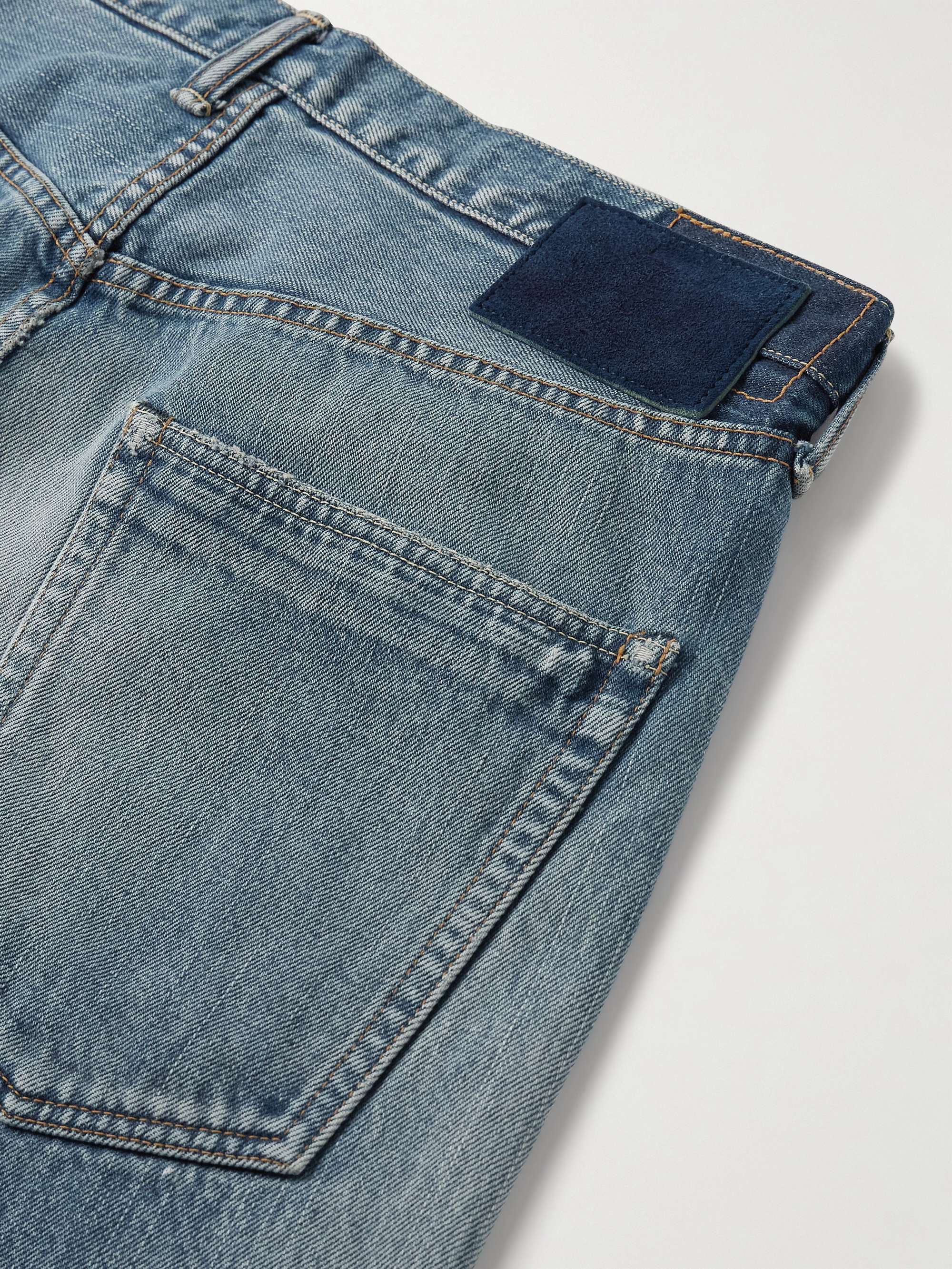 Social Sculpture 01 Straight-Leg Distressed Selvedge Jeans view