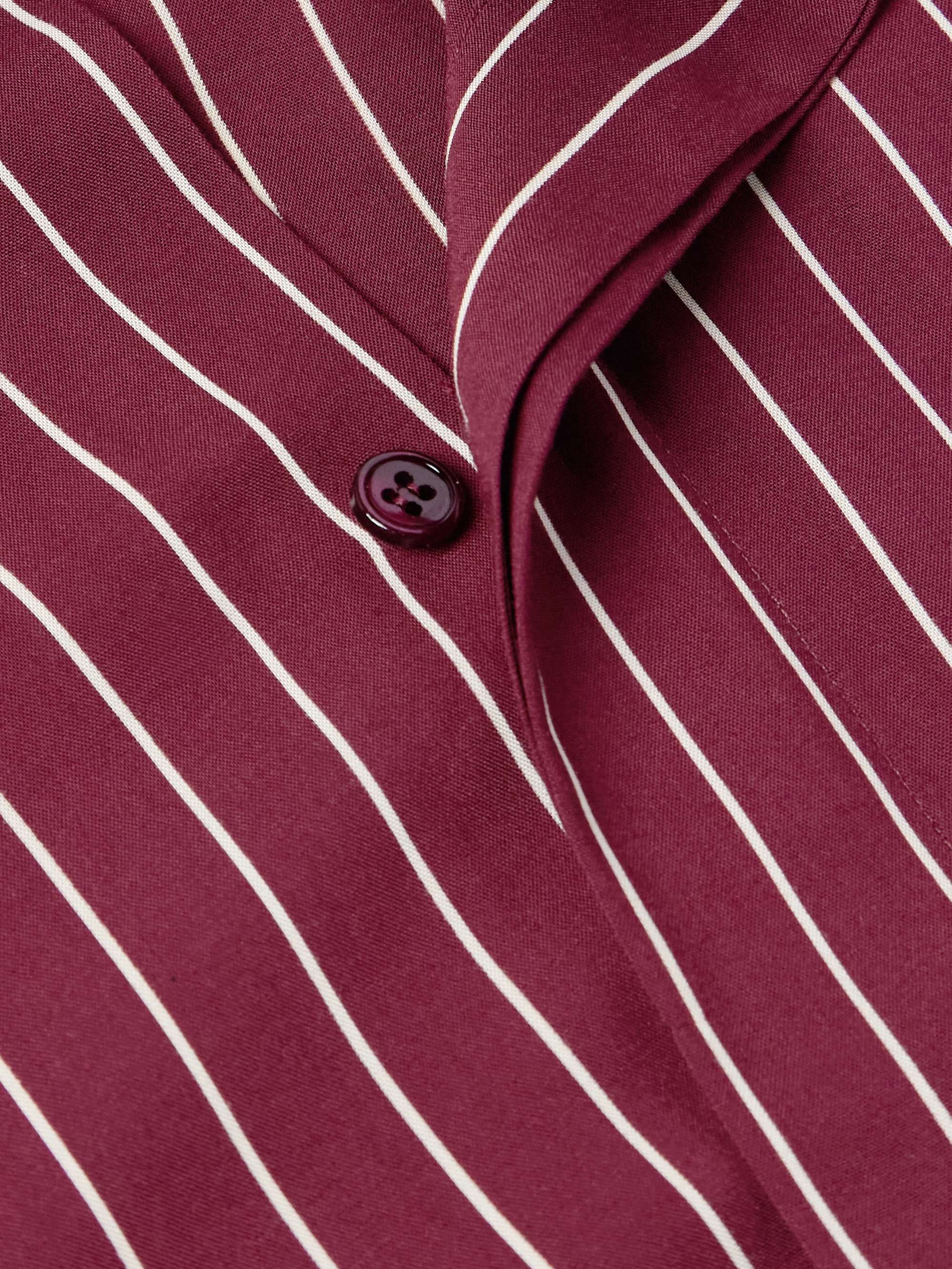 Pinstriped Crepe Shirt view