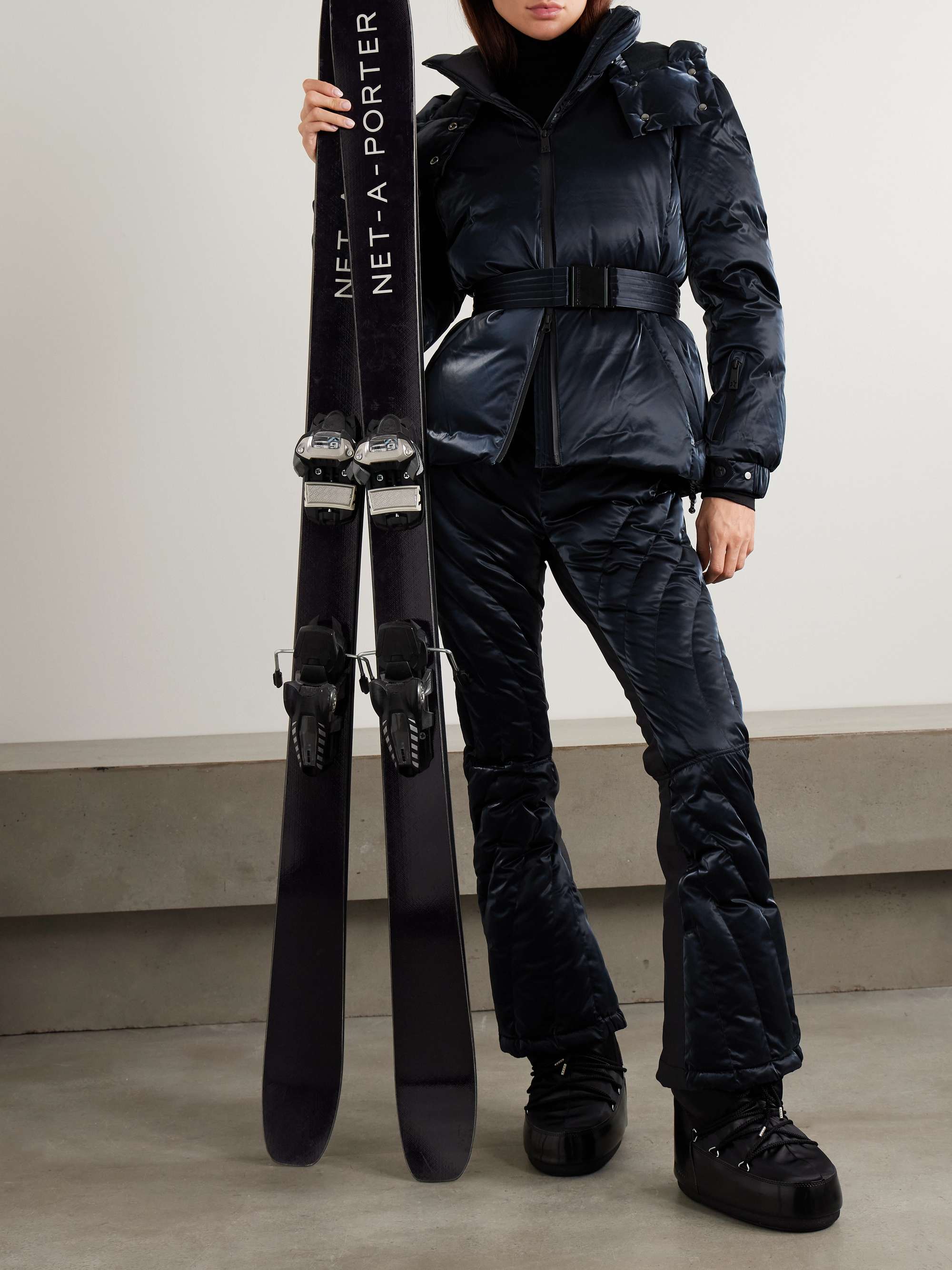 + Johnnie Walker Candice belted quilted down ski jacket view