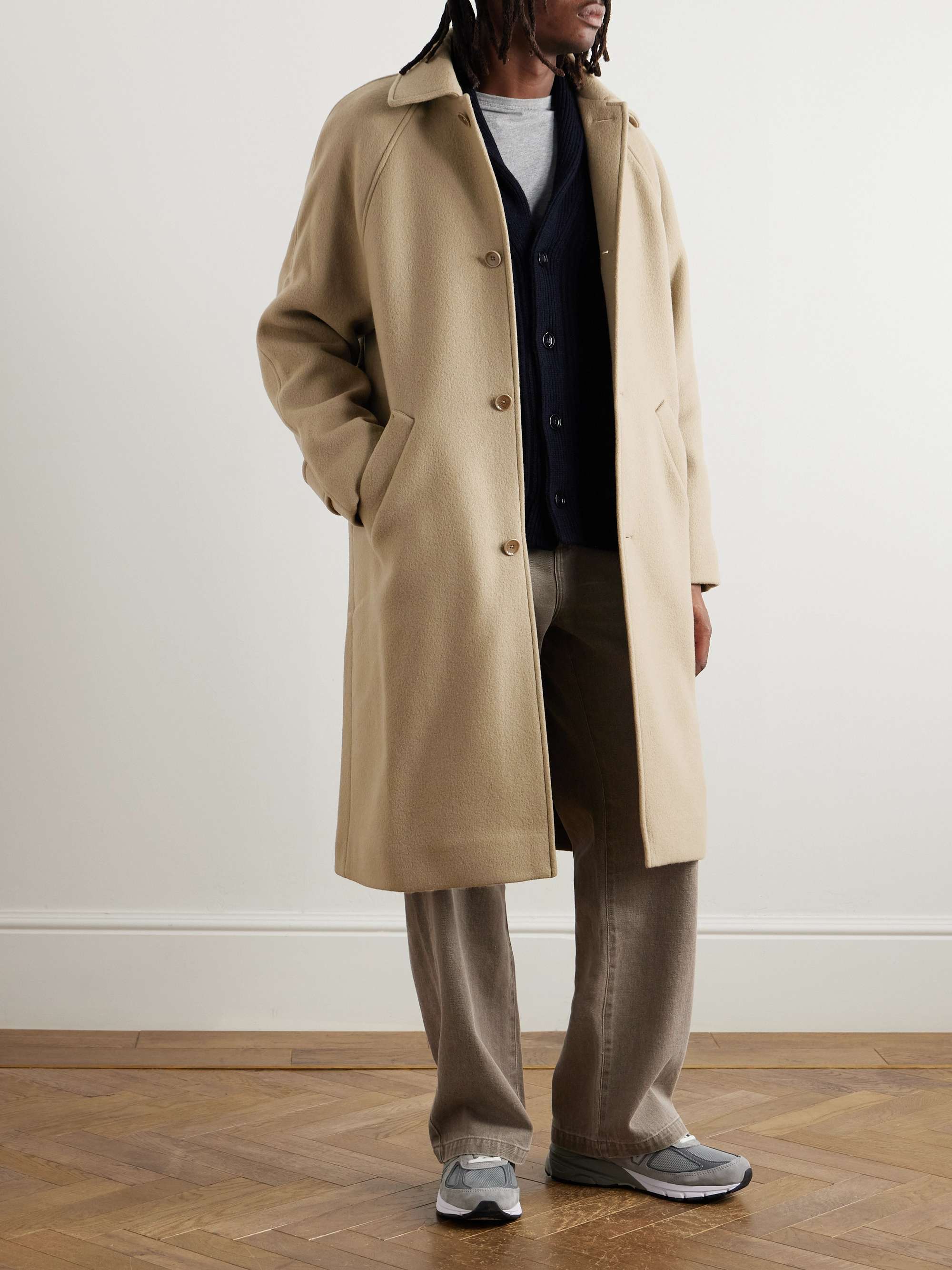 Cyrus Wool-Blend Felt Coat view