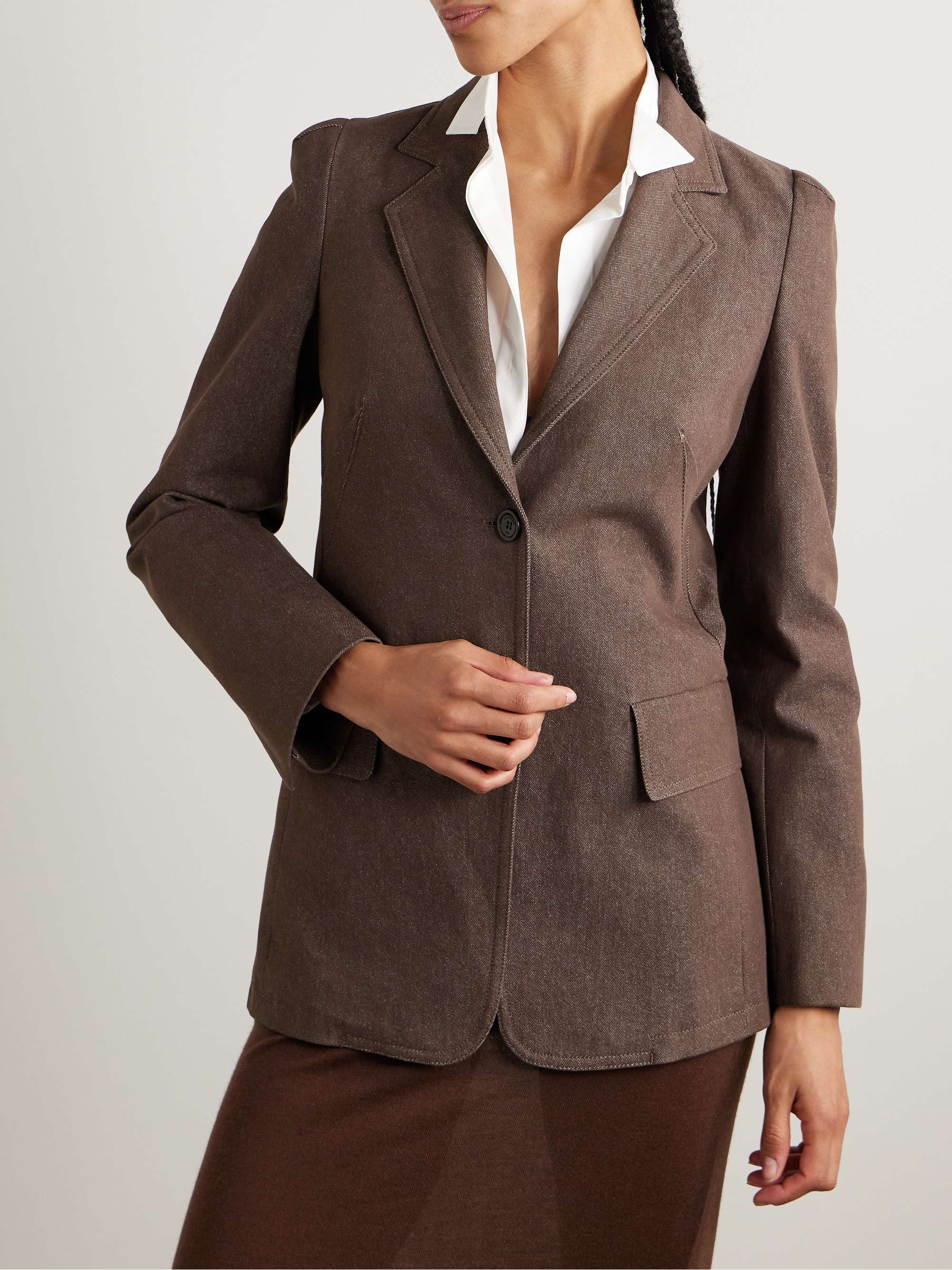 Cotton-twill blazer view