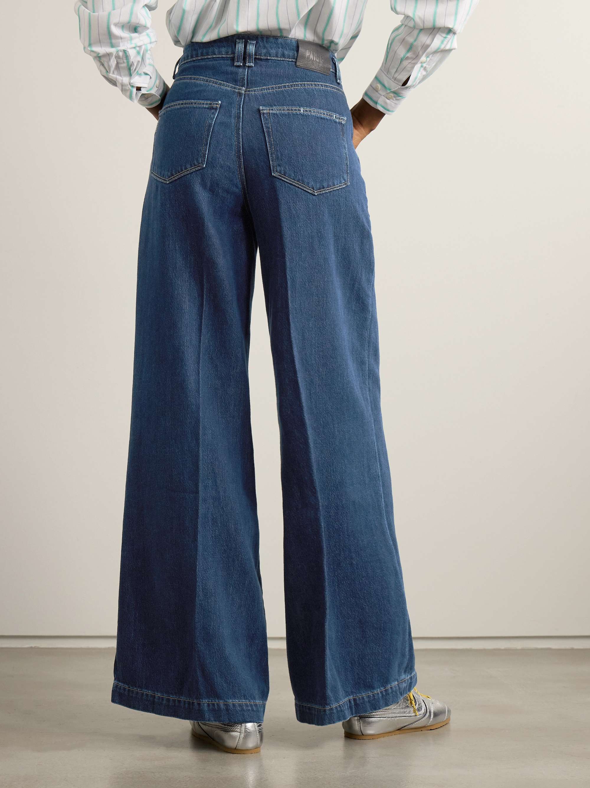 Portial high-rise wide-leg jeans view