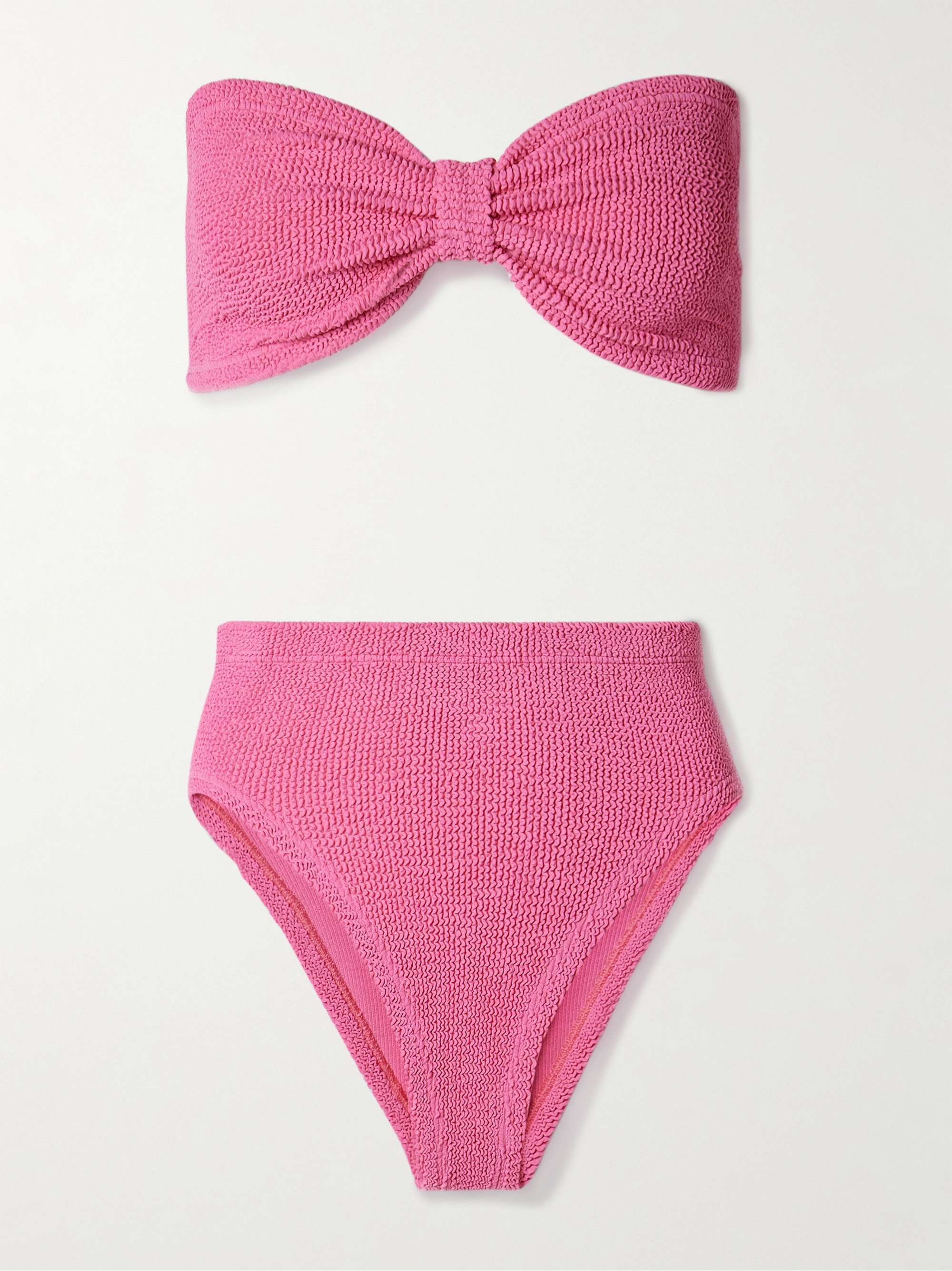 Ruby seersucker bandeau bikini view