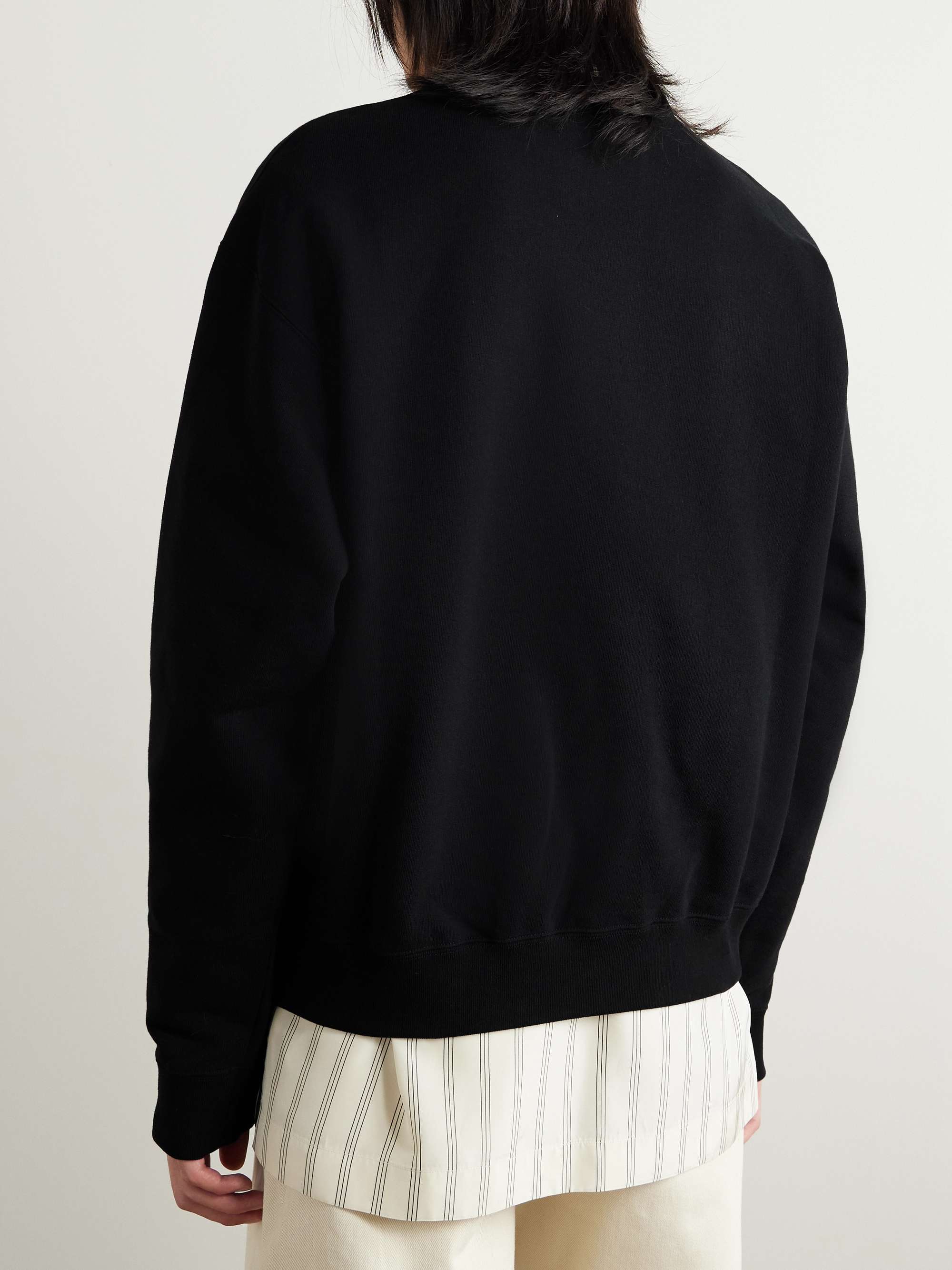 + Logo-Print Cotton-Jersey Sweatshirt view