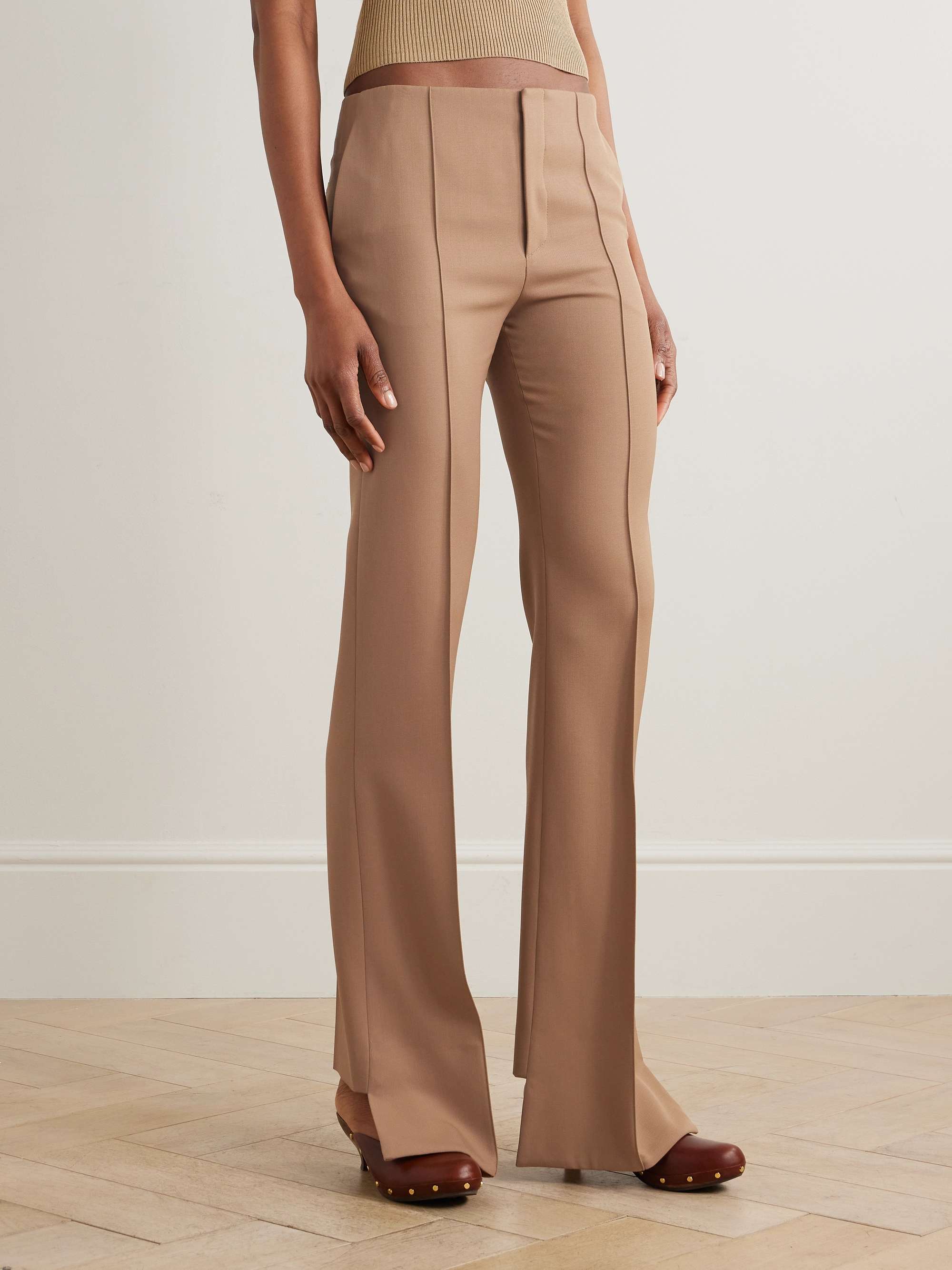 Grain de poudre wool flared pants view