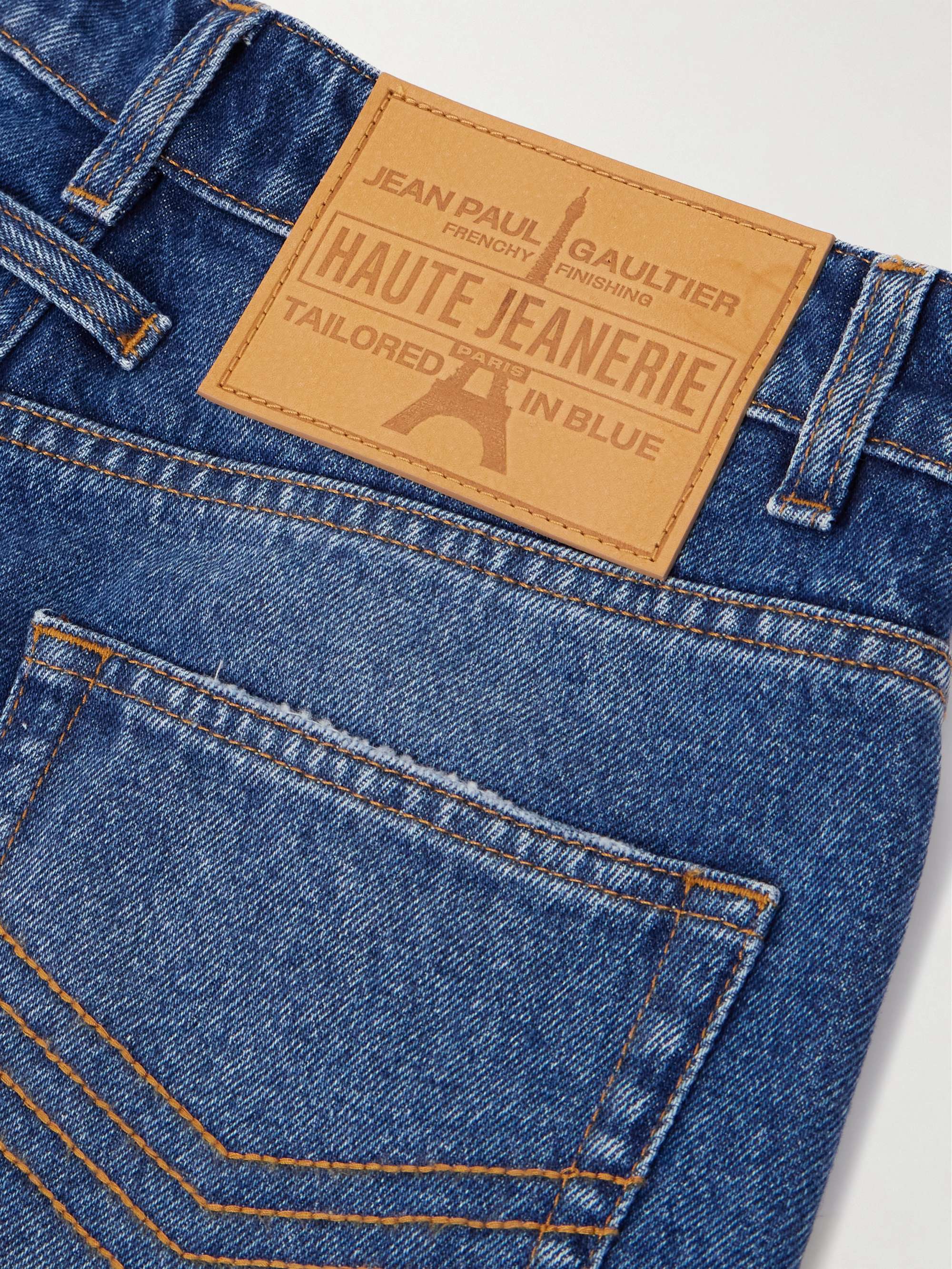 Haute Jeanerie embellished low-rise wide-leg jeans view