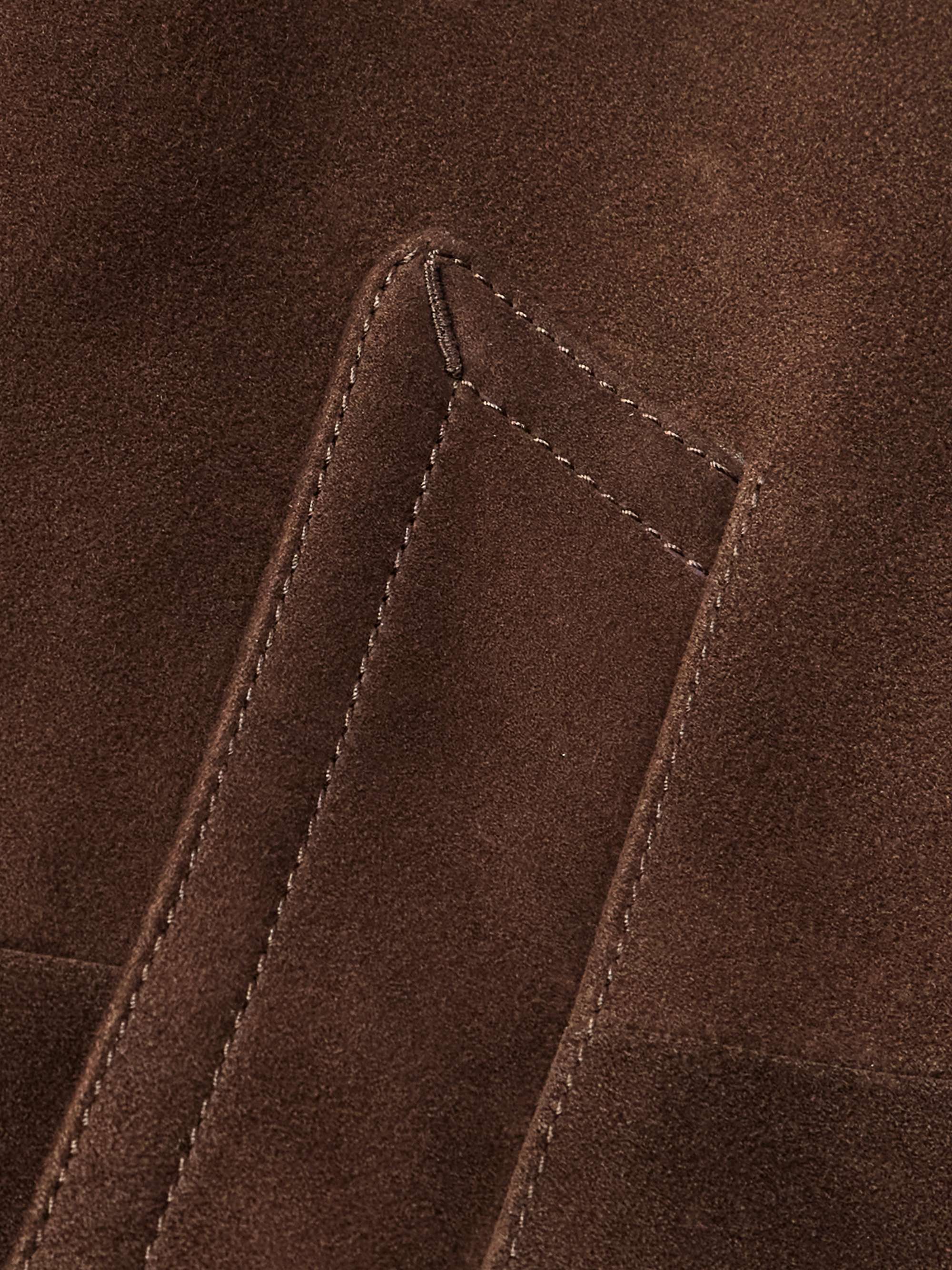 Double-Breasted Suede Jacket view
