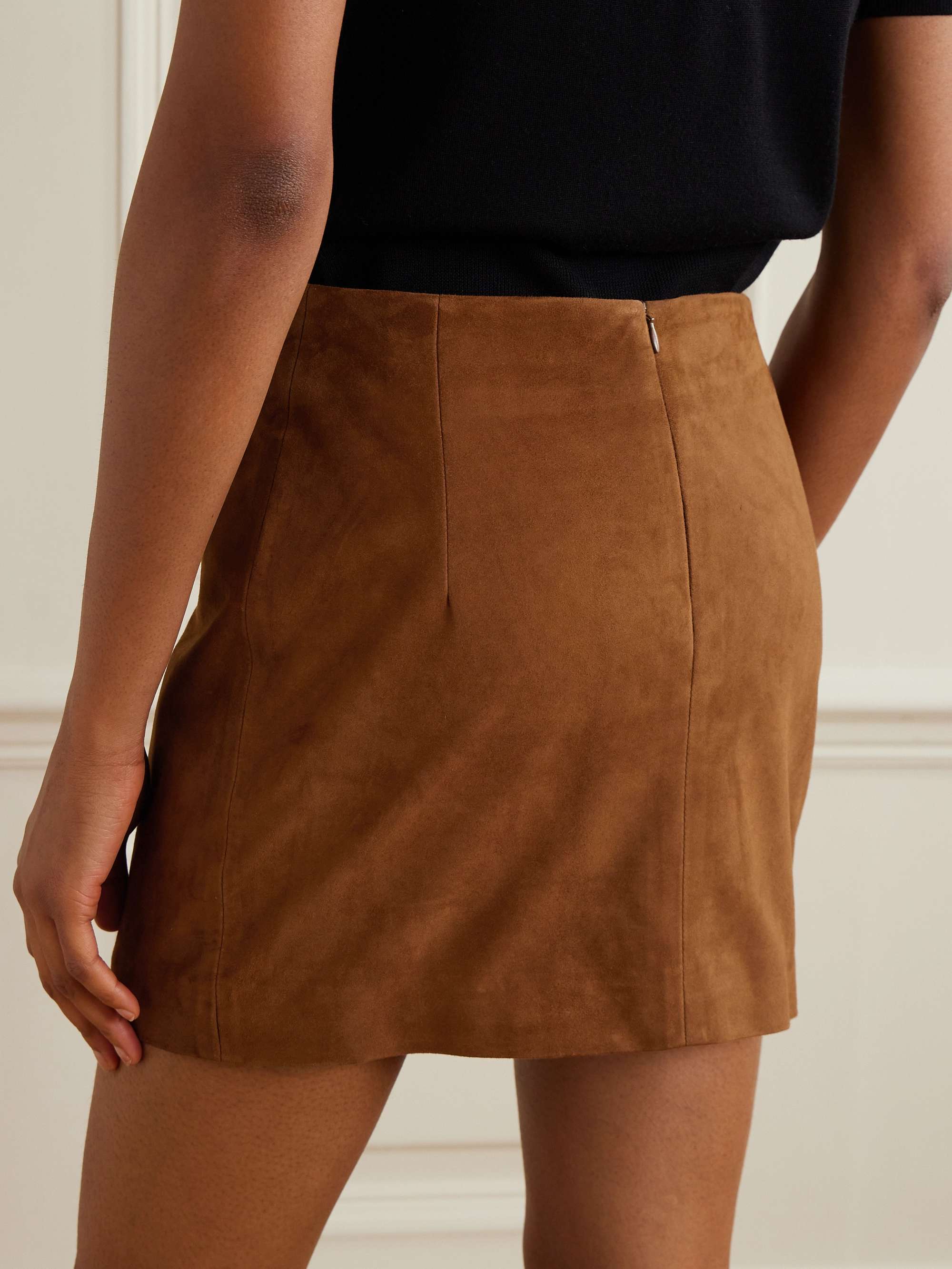 Remi suede mini skirt view